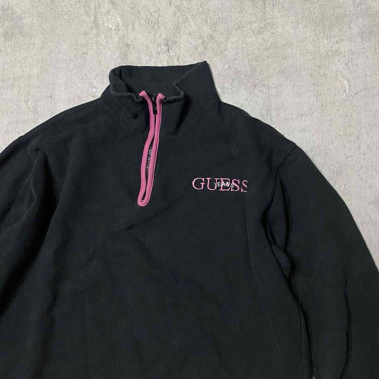 Guess Guess black and pink quarter zip sweatshirt Size US S / EU 44-46 / 1 - 1 Thumbnail