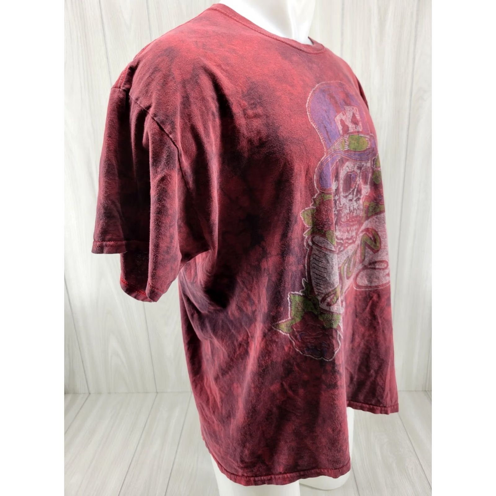 Vintage Poison Shirt XL Tie-Dye Red Skull MadHatter Rock Band Graphic Tee 2017 Mens Short Sleeve Crew Neck Cotton Vintage? Size US XL / EU 56 / 4 - 4 Thumbnail