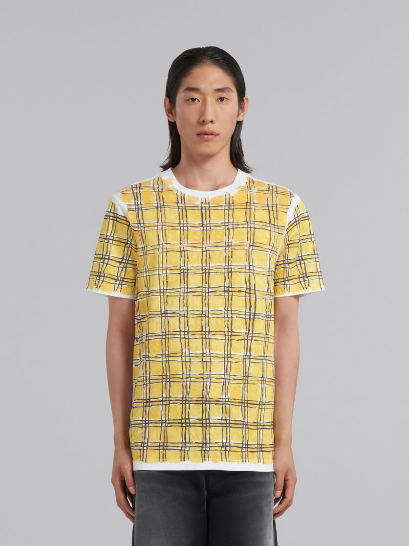 Marni o1w1db10125 Bio Cotton T-Shirt in Yellow Size US XL / EU 56 / 4 - 2 Thumbnail