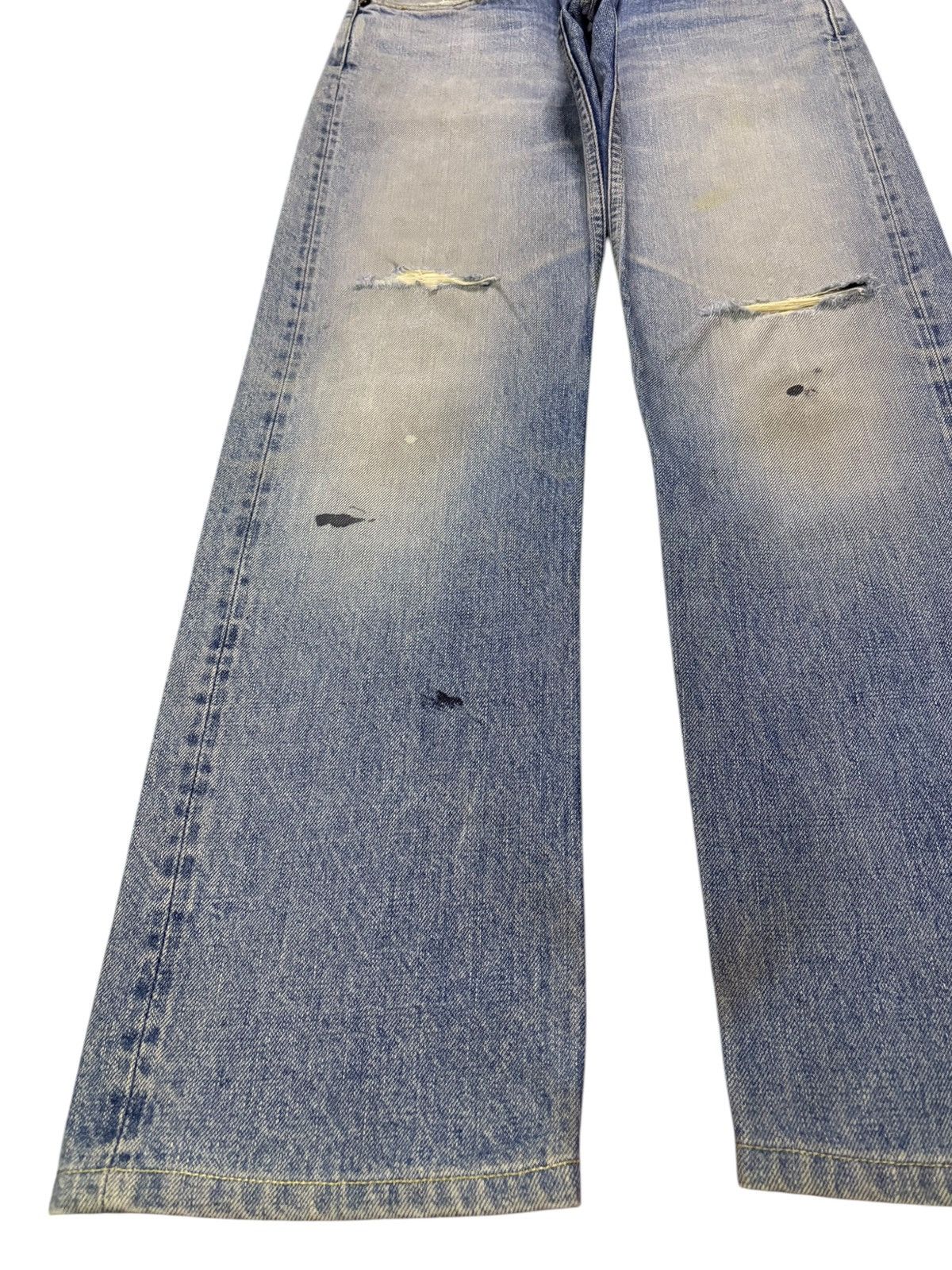 HOLLYWOOD RANCH MARKET Vintage Japanese HR Market Selvedge Mud Wash Loose Jeans Size US 28 / EU 44 - 7 Thumbnail