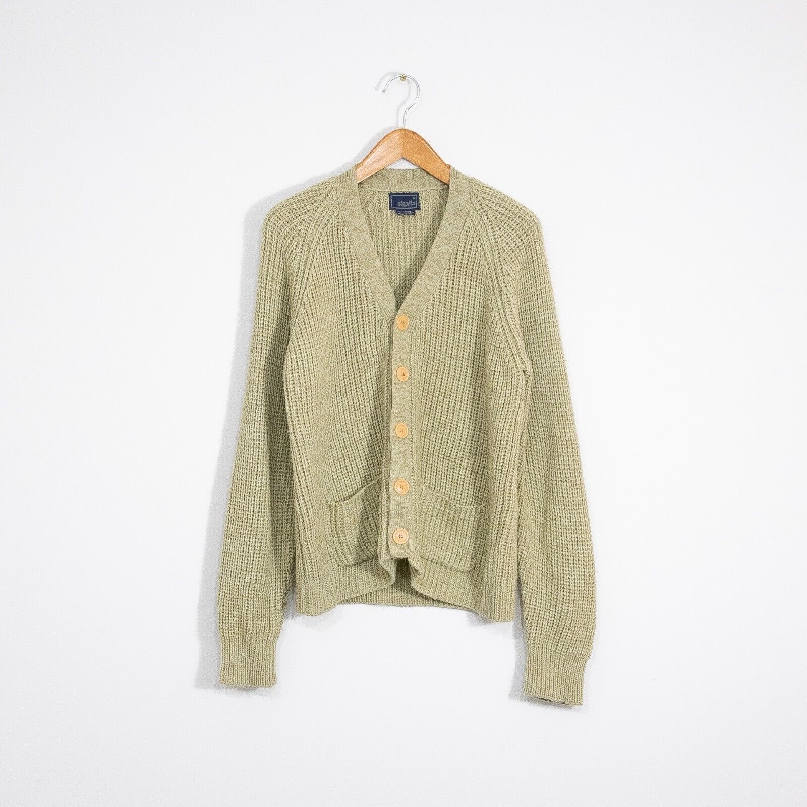 Vintage Vintage Acrylic Cardigan Sweater Mens Medium - Medium Gauge Size US M / EU 48-50 / 2 - 1 Thumbnail