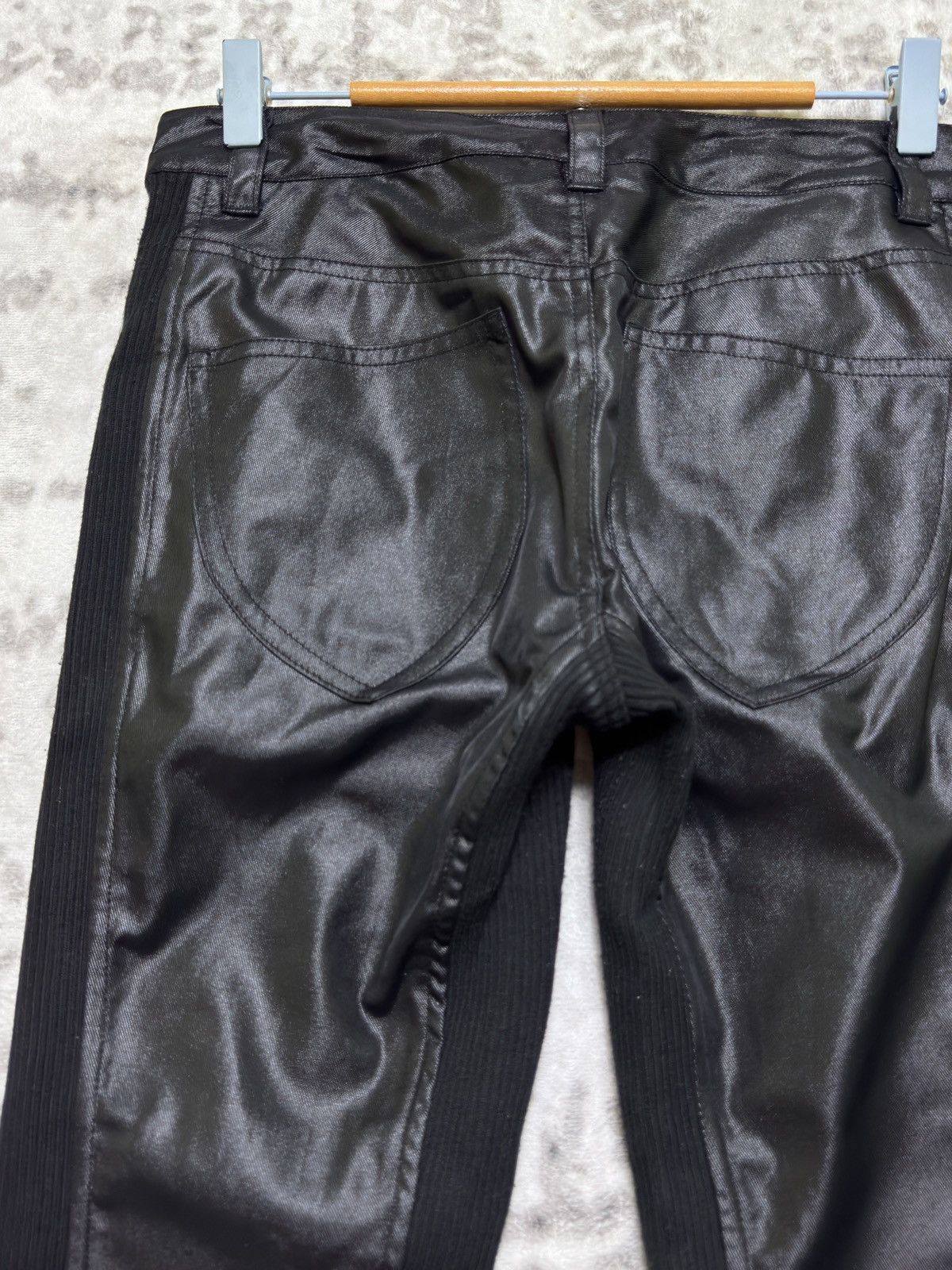 Tornado Mart Vintage Tornado Mart Slim Fit Coated Panel Split Front Pants Size US 29 - 10 Thumbnail