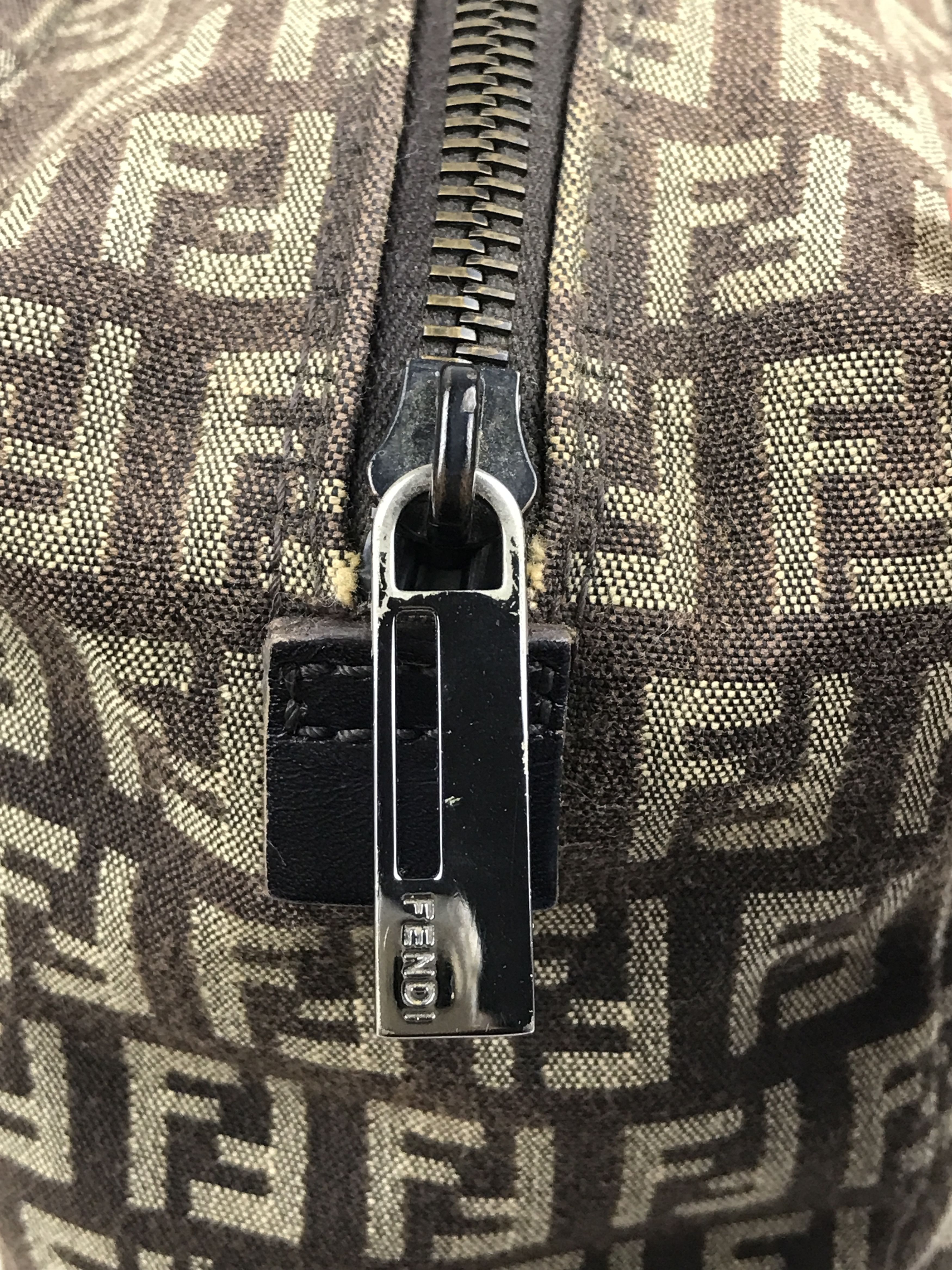 Fendi Vintage Fendi Monogram Zucchino Mini Tote Bag Purse Size ONE SIZE - 9 Thumbnail