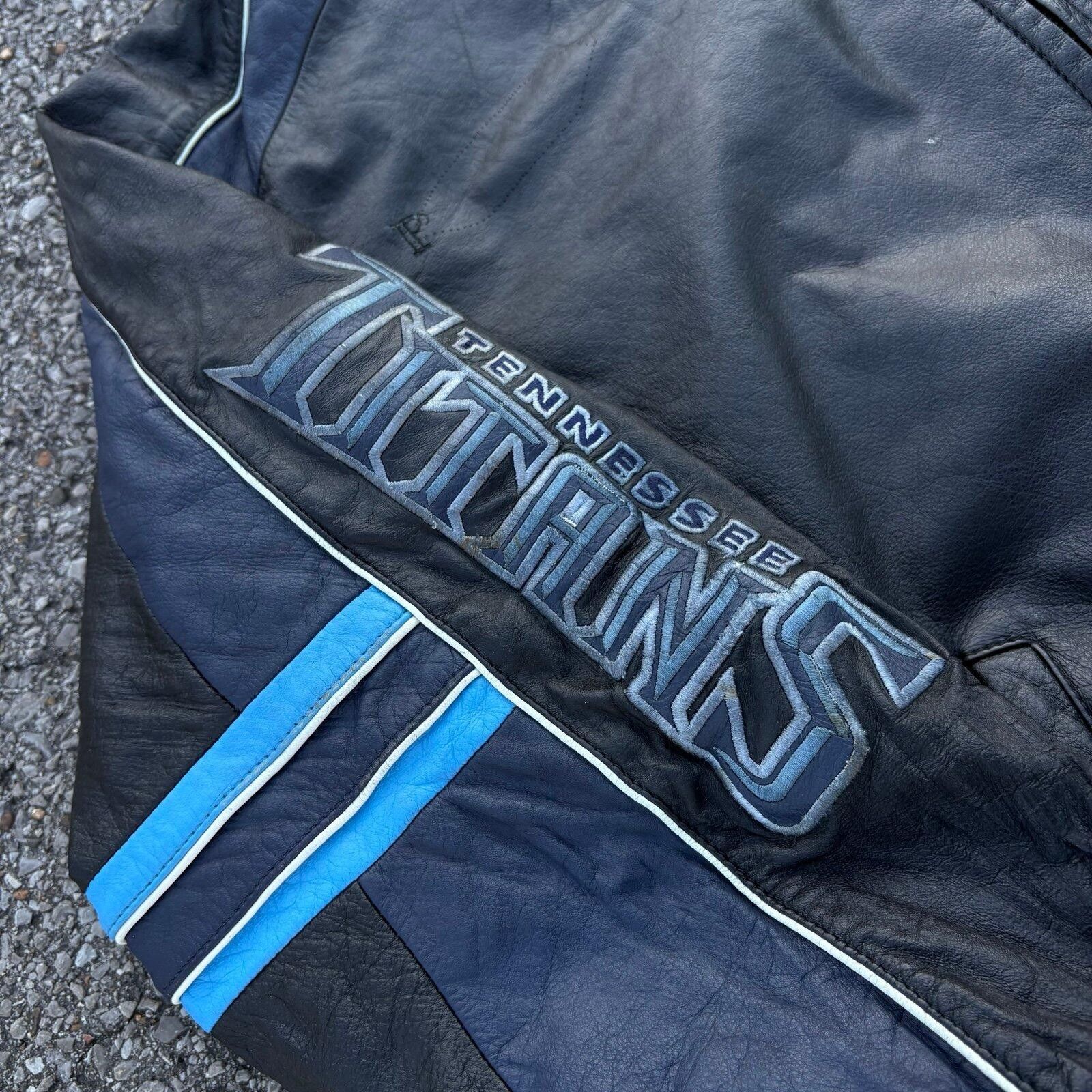 G-III Vintage 90s Tennessee Titans leather jacket Size US M / EU 48-50 / 2 - 7 Thumbnail