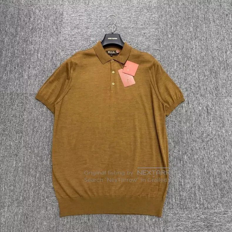 Loro Piana Loro Piana Solid Polo Shirt. Size US XL / EU 56 / 4 - 1 Thumbnail