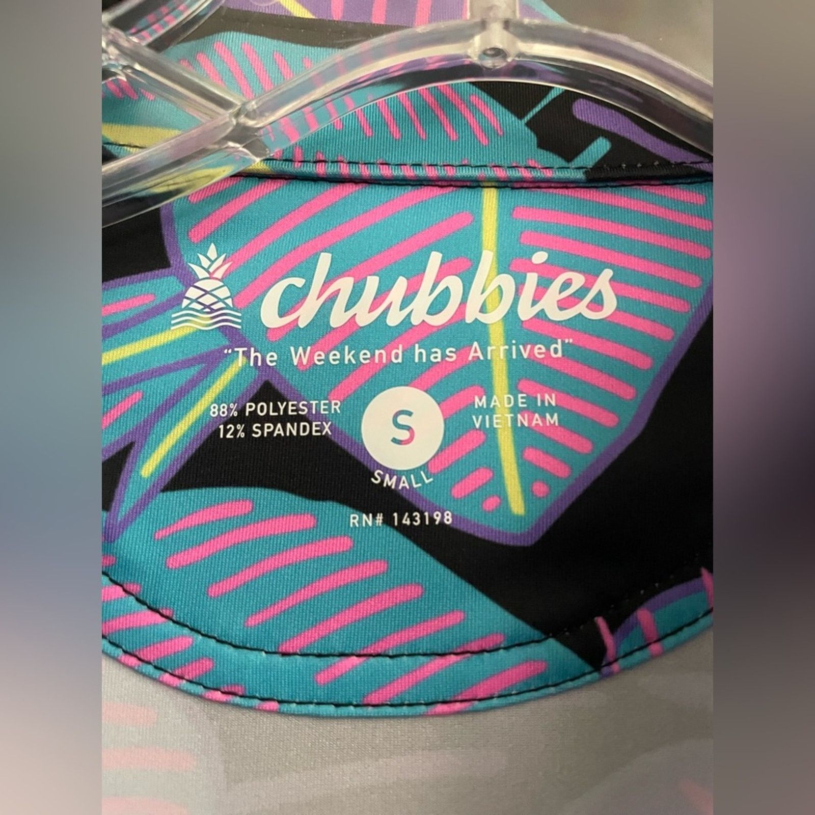 Chubbies Chubbies The Fluorescent Funk Polo Shirt Black Mens Small Size US S / EU 44-46 / 1 - 3 Thumbnail