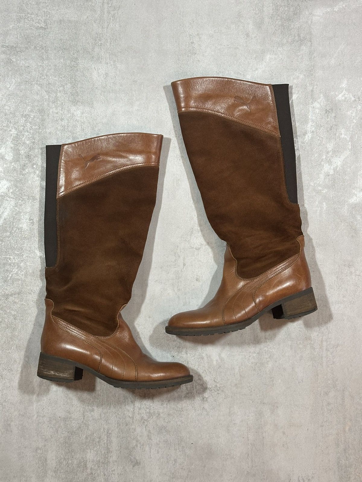 Puma Vintage Leather & Suede Boots