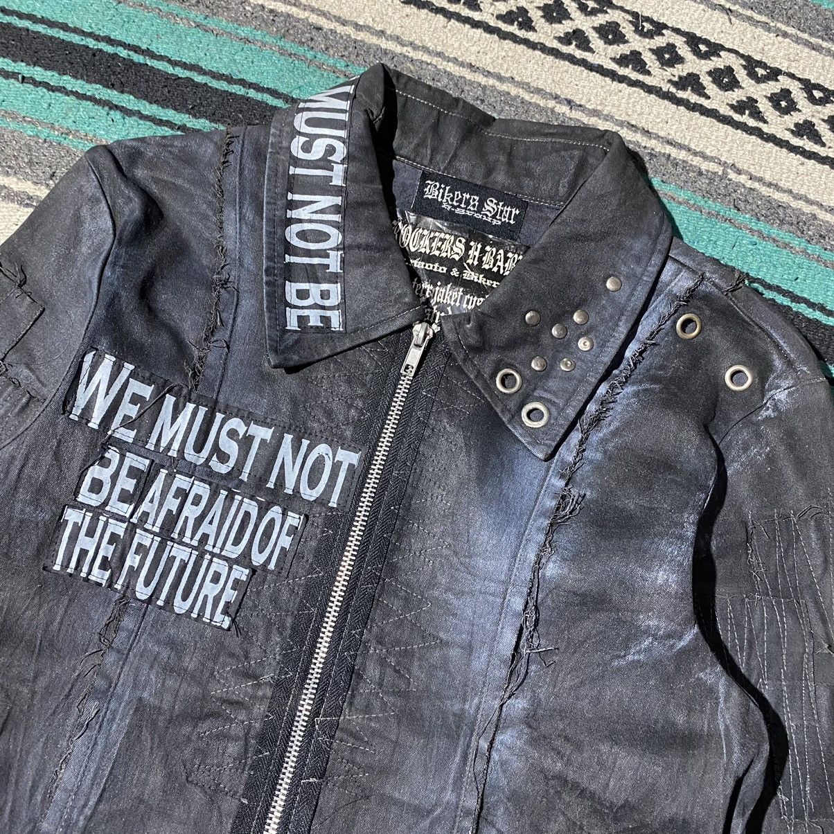 If Six Was Nine Rockers H Baby Black Horn Biker Leather Jacket Size US M / EU 48-50 / 2 - 9 Thumbnail