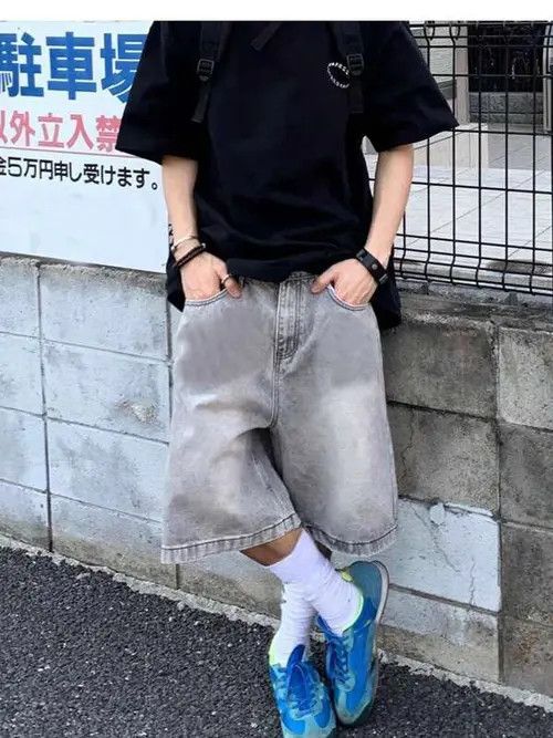 Japanese Brand × Vintage VINTAGE Y2K RETRO jorts shorts DRIP Size US 36 / EU 52 - 1 Thumbnail