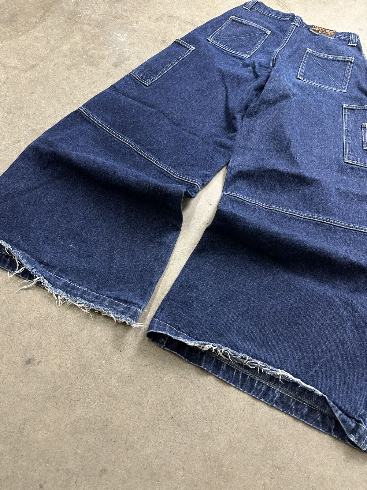Vintage Vintage Snake Eyes Baggy Denim Rave Pants Wide Leg Flared 28 Size US 28 / EU 44 - 4 Thumbnail