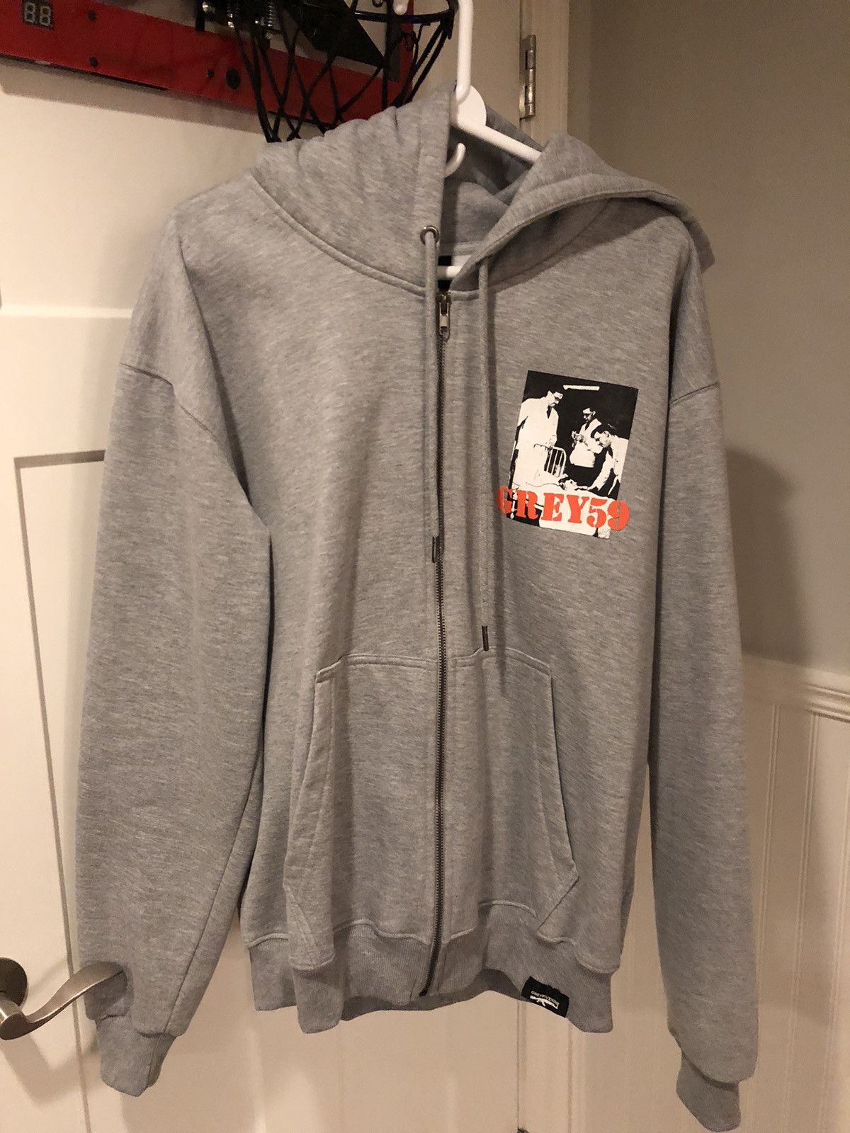 Suicideboys grey zip outlet up hoodie