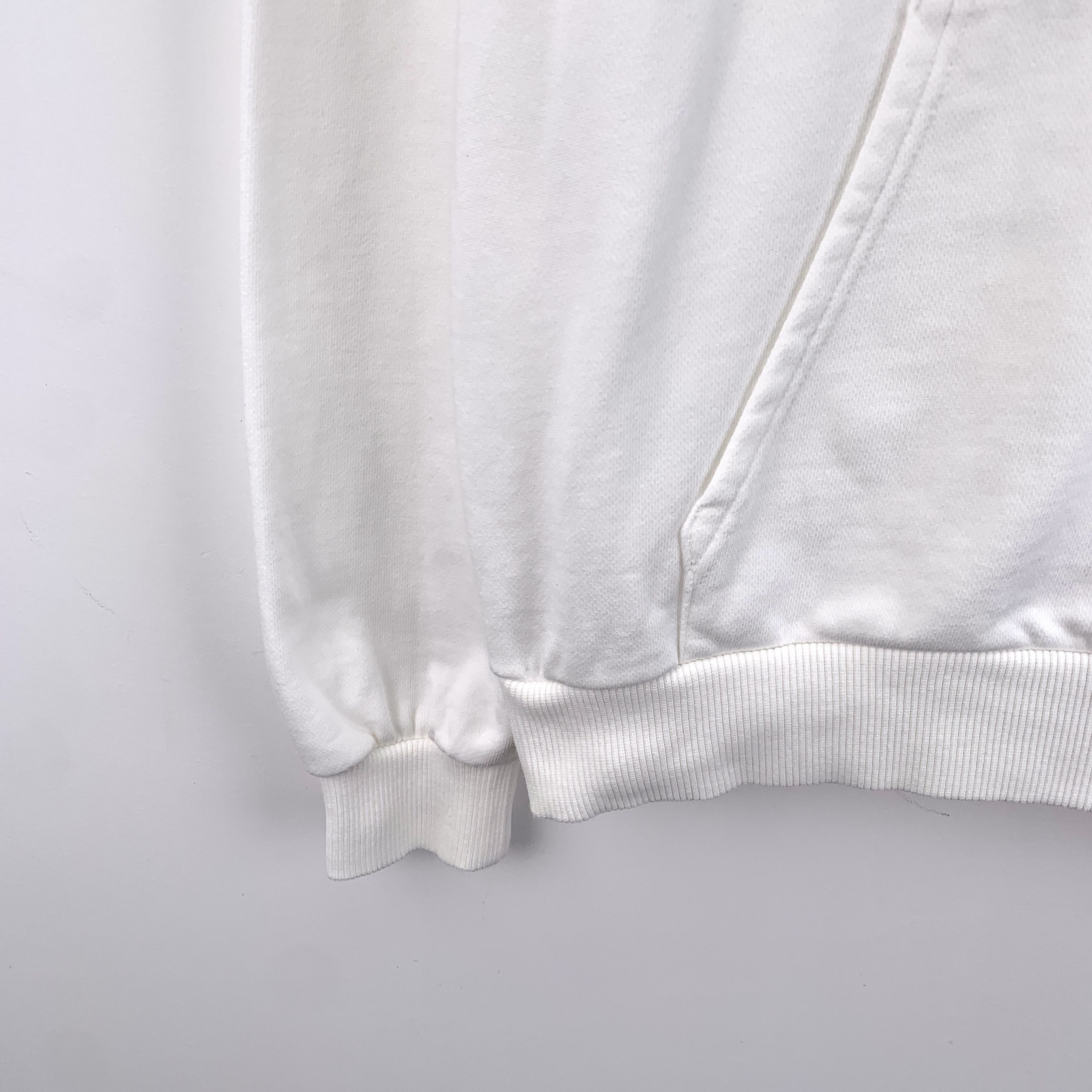 Celine Celine Hoodie – White Logo Print Cotton (Size XS) Size XS / US 0-2 / IT 36-38 - 5 Thumbnail