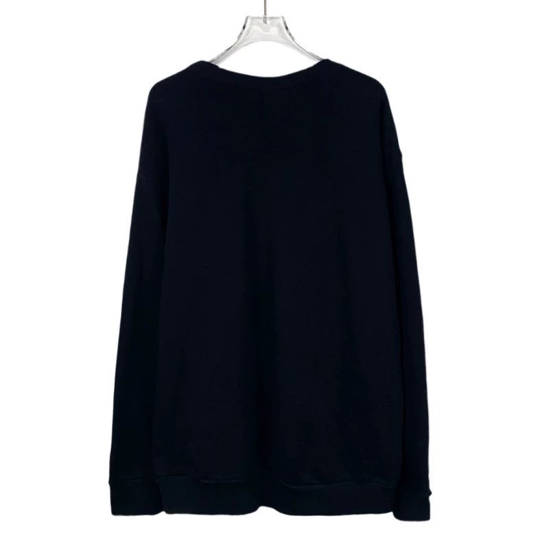 Gucci Gucci Black logo printed cotton round-neck long-sleeved swe Size US M / EU 48-50 / 2 - 2 Thumbnail