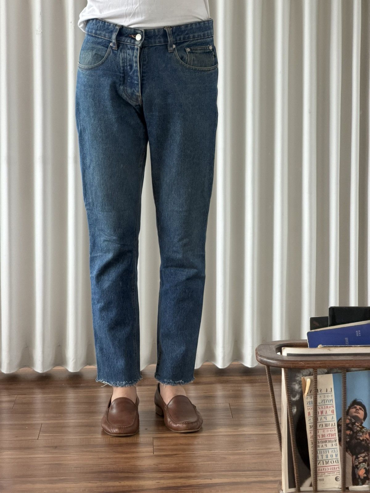 AMI AMI Alexandre Mattiussi Cropped Denim Jeans (Size 29) Size US 29 - 1 Thumbnail