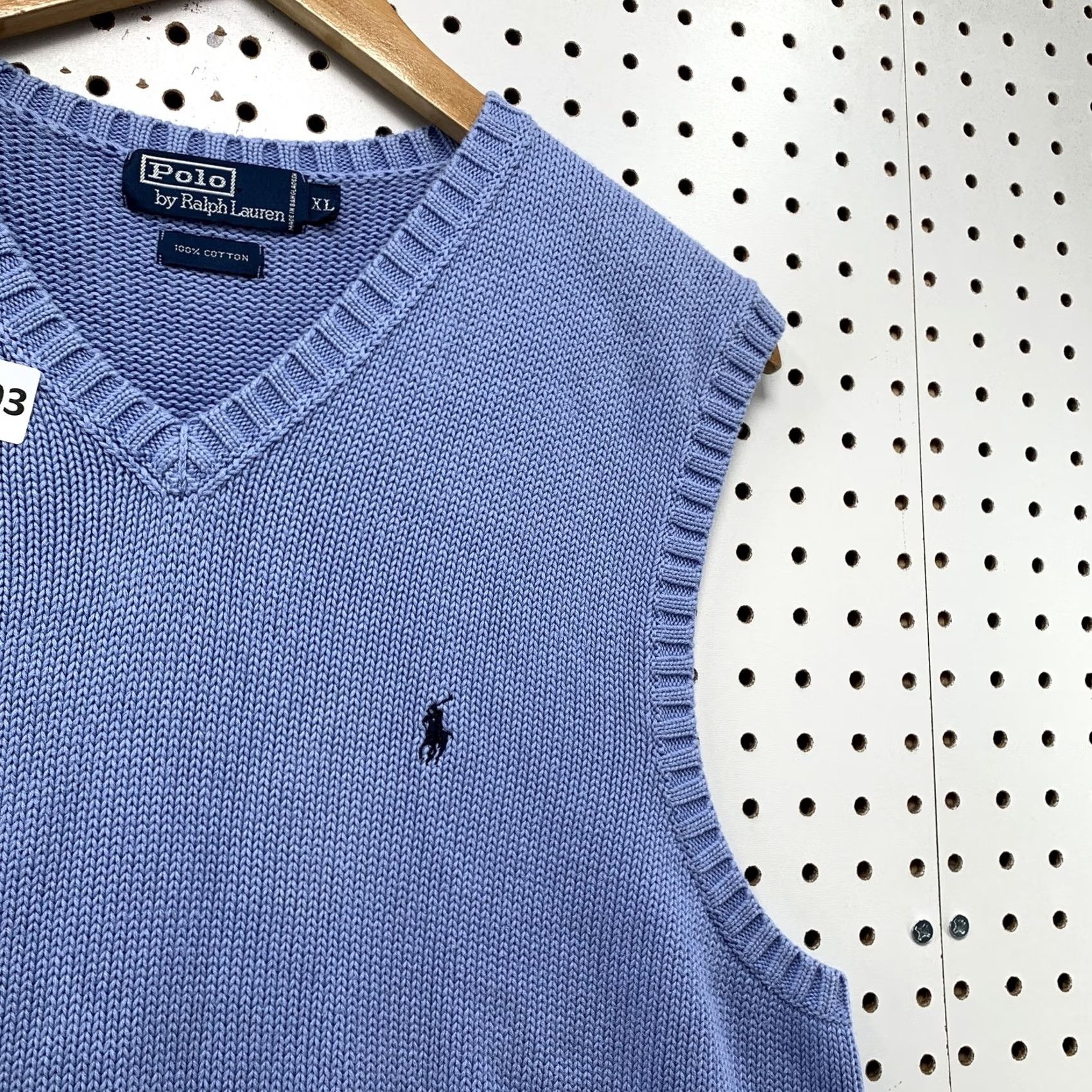 Polo Ralph Lauren Polo by Ralph Lauren Vest Sweater XL Blue Sleeveless V Neck Mens Size US L / EU 52-54 / 3 - 7 Thumbnail