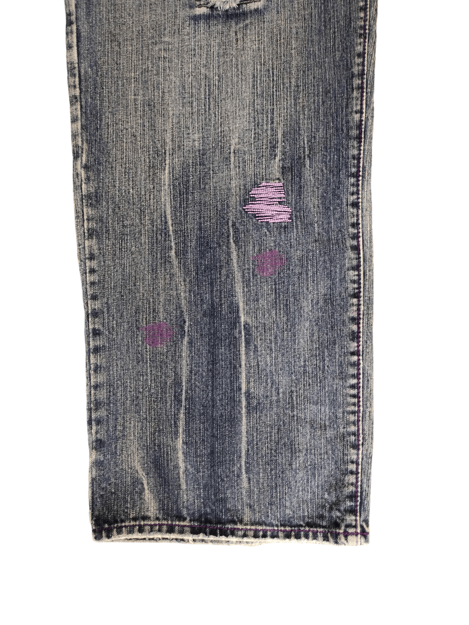 JNCO W42 Baggy Jeans LRG Embroidered Distress Denim Wide Leg Jnco Size US 42 / EU 58 - 8 Thumbnail