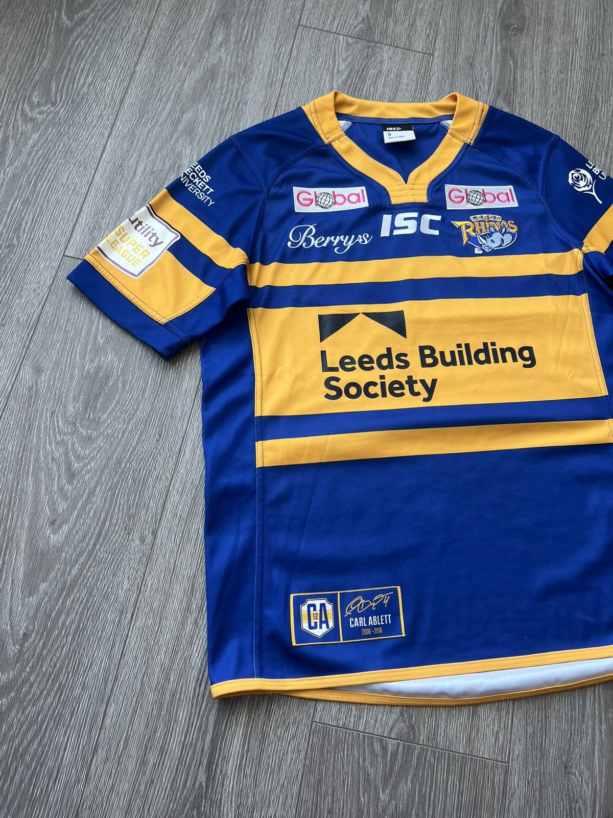 Other ISC Leeds Rhinos Rugby Jersey Blokecore Vintage Size US S / EU 44-46 / 1 - 2 Thumbnail