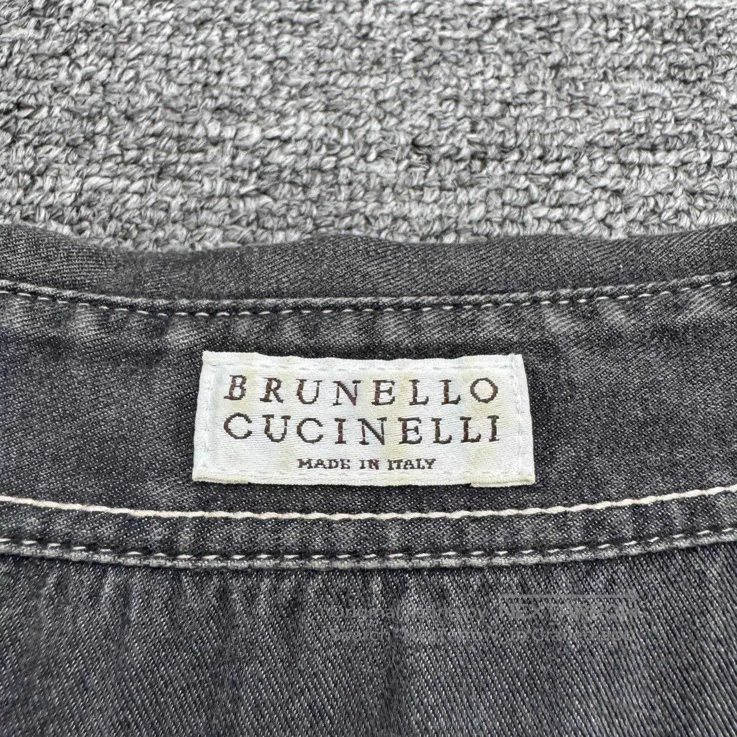 Brunello Cucinelli Brunello Cucinelli FW21 Washed Denim Shirt. Size US M / EU 48-50 / 2 - 2 Thumbnail