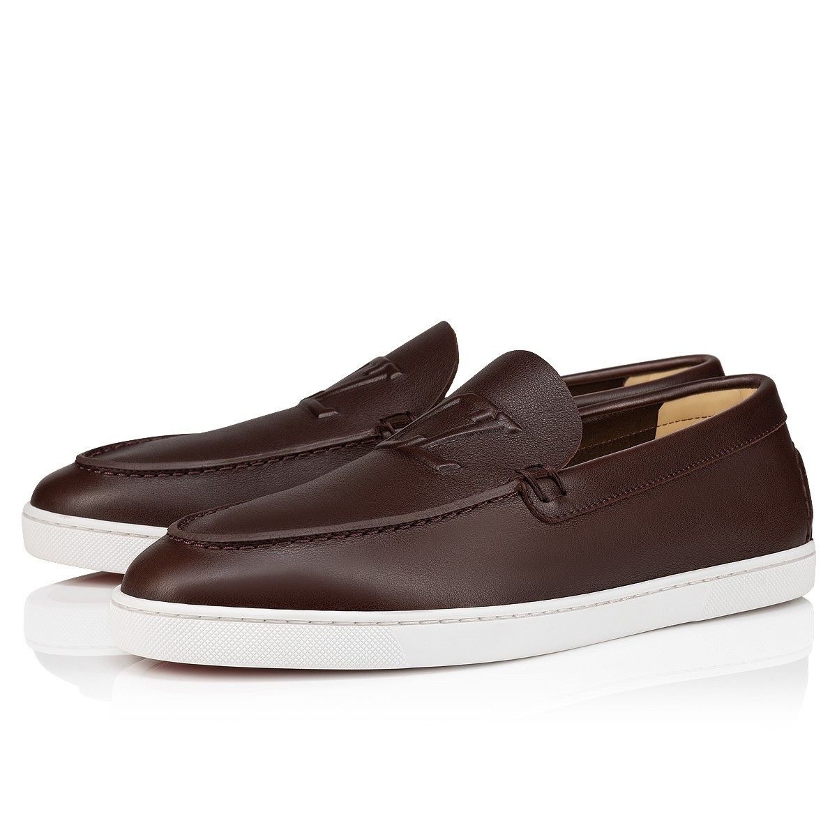 Christian Louboutin varsiboat leather brown Size US 11 / EU 44 - 1 Thumbnail