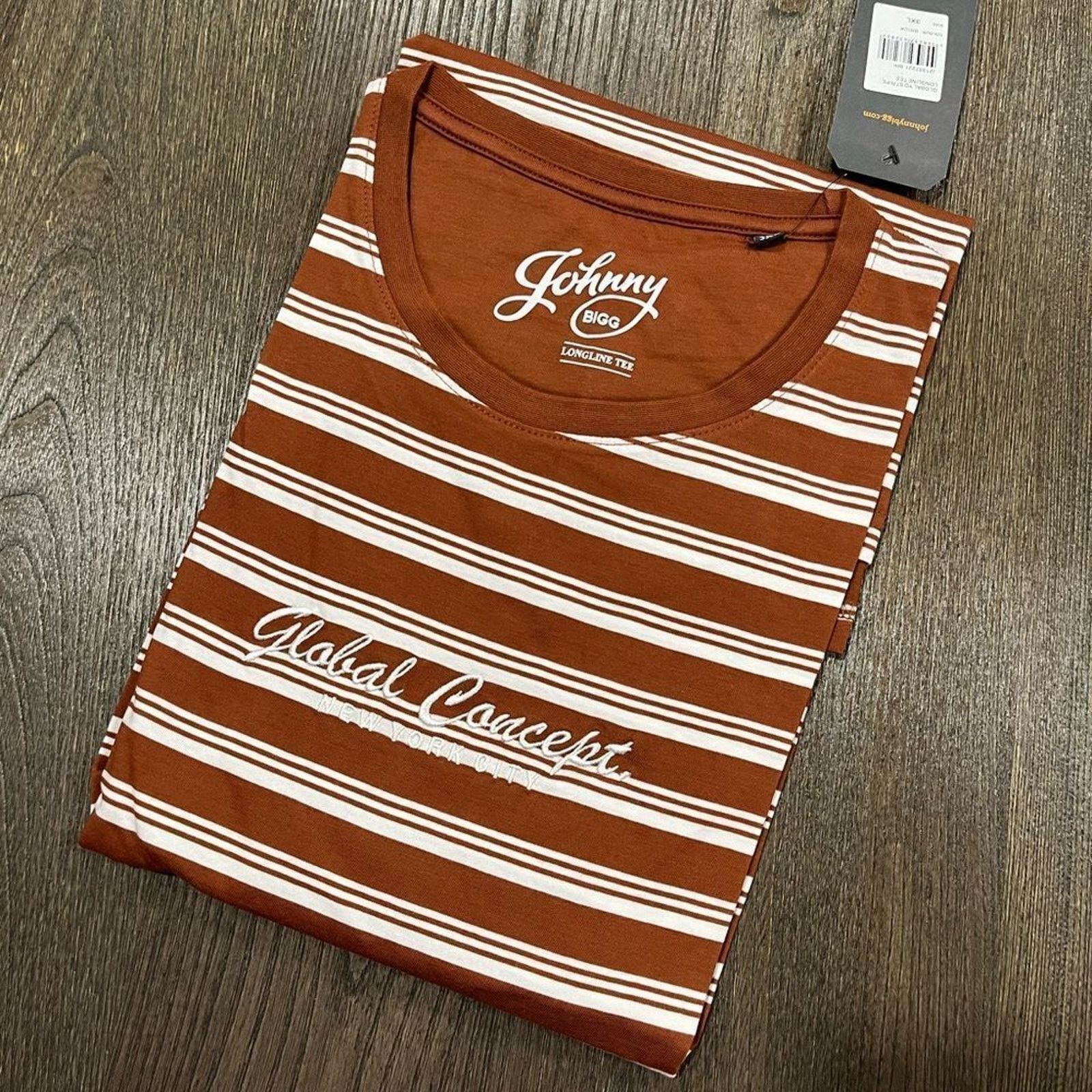 Vintage NWT Johnny Bigg Global YD Stripe Longline Tee Brick Size 3X Size US XXL / EU 58 / 5 - 4 Thumbnail