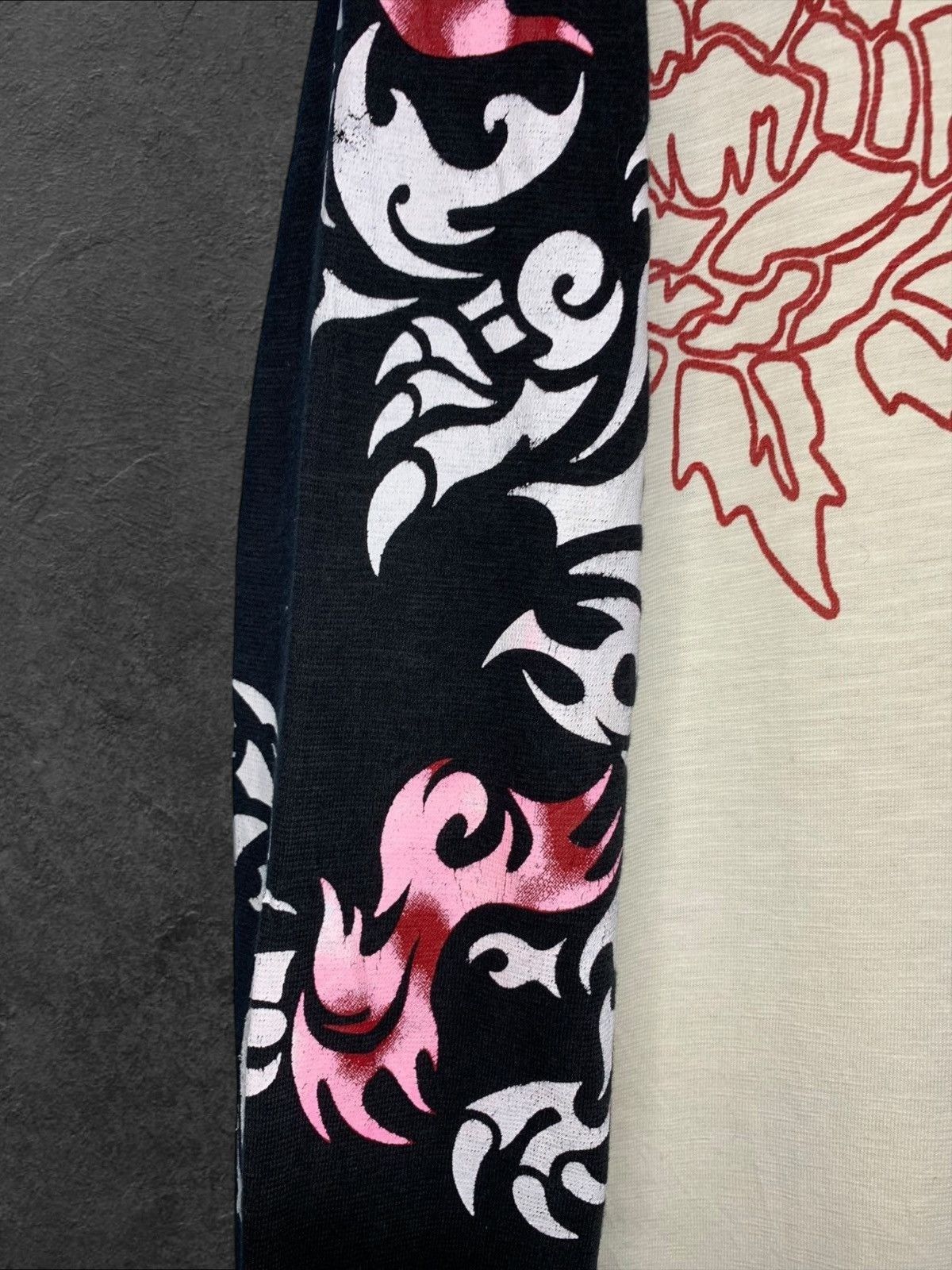 Japanese Brand × Vintage y2k Sukajan Tribal Dragon Tatto longsleeve Size US L / EU 52-54 / 3 - 6 Thumbnail