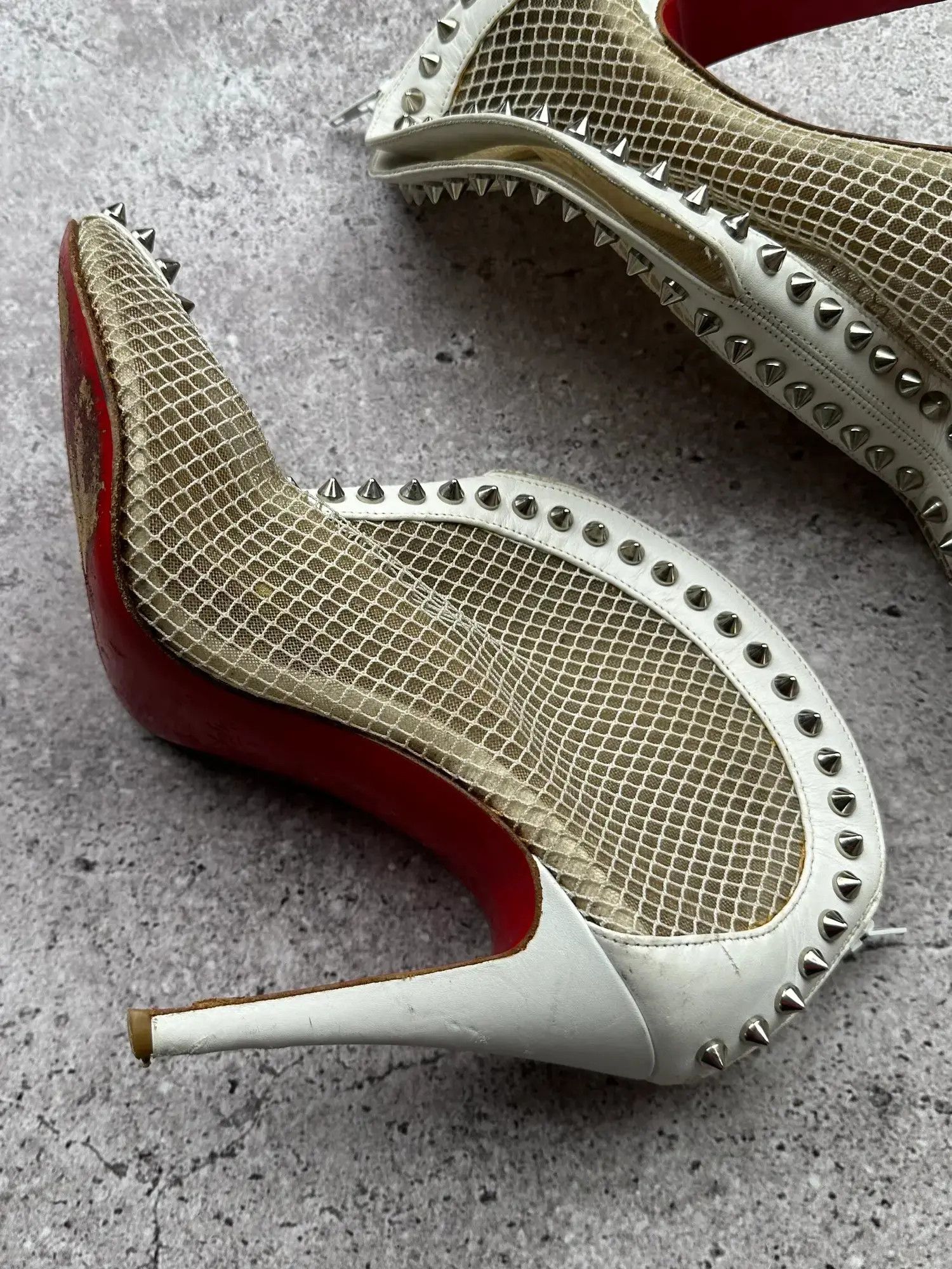 Vintage Christian Louboutin Vintage Spikes Heels Shoes(V586) Size US 7 / IT 37 - 3 Thumbnail