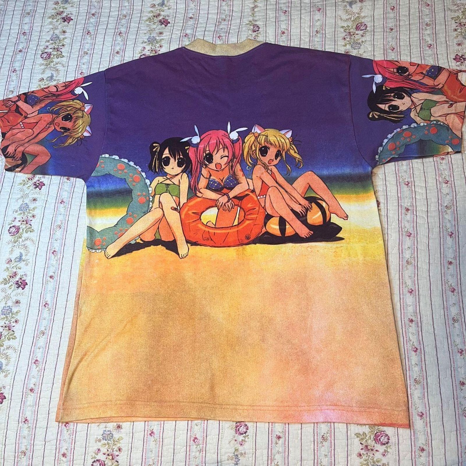 Other Vintage y2k 2000s 90s anime short sleeve shirt Size US L / EU 52-54 / 3 - 7 Thumbnail