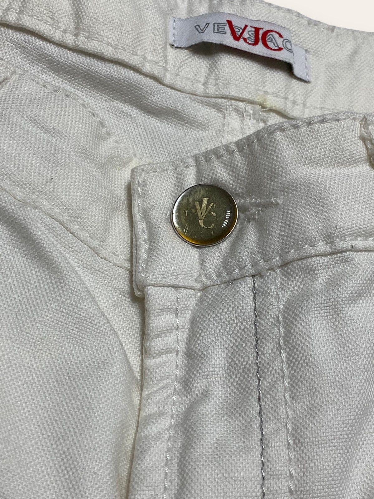 Versace Vintage VERSACE JEANS COUTURE White Denim Jeans Y2K Size US 30 / EU 46 - 6 Thumbnail