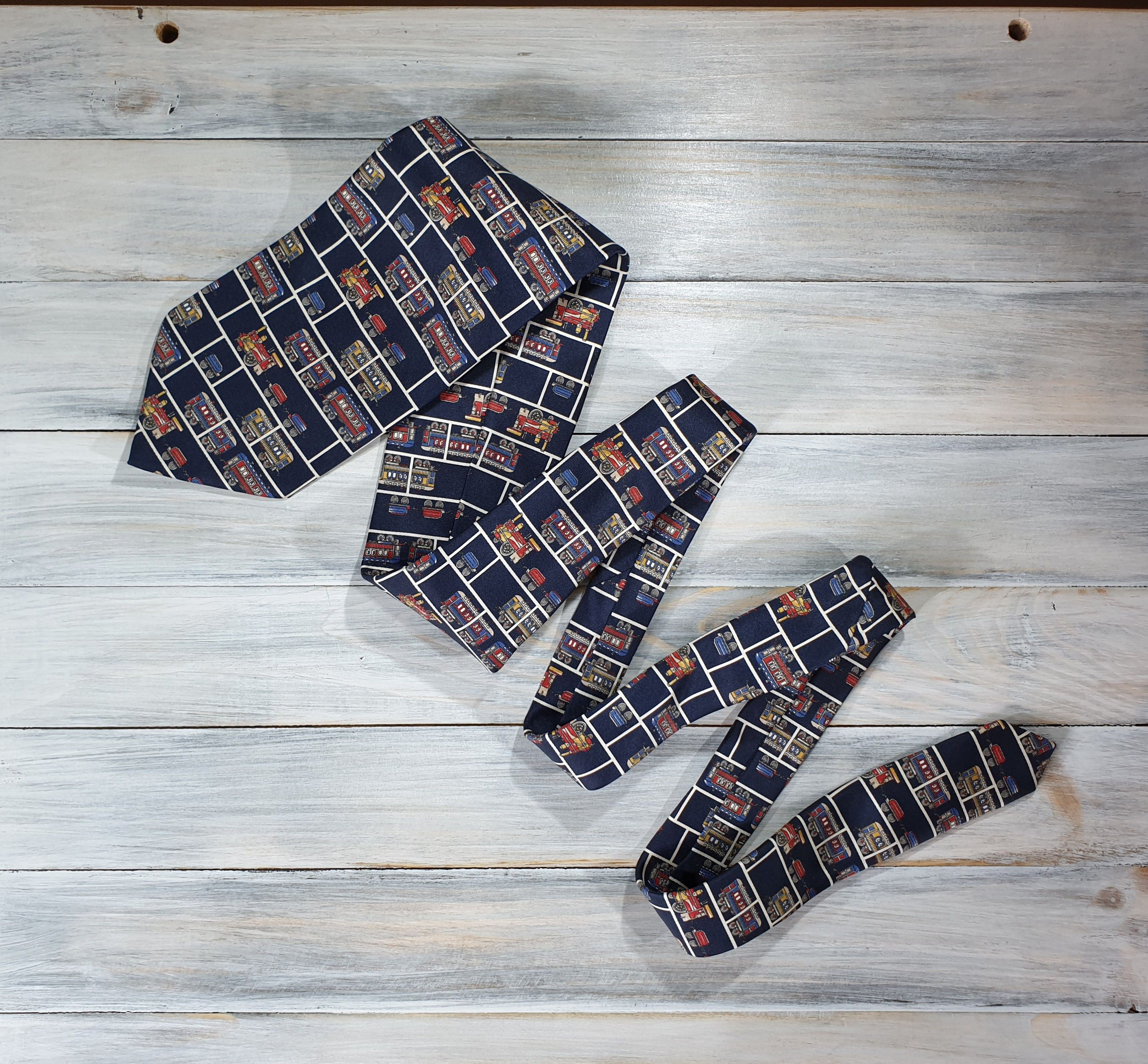 Other GATSBY International Silk Tie With Locomotives Made In Italy Size ONE SIZE - 21 Thumbnail