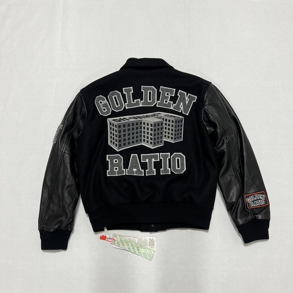 Off-White OFF-WHITE GOLDEN RATIO VARSITY BOMBER JACKET Size US M / EU 48-50 / 2 - 5 Thumbnail