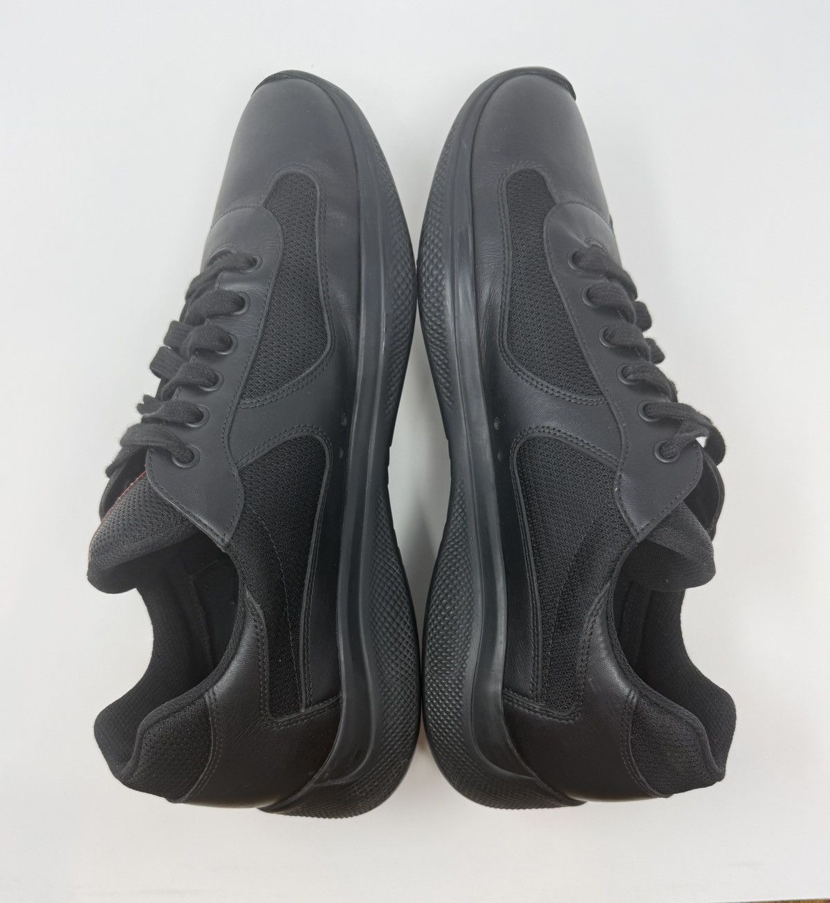 Prada Prada Americas Cup Sneaker Leather Black Size US 13 / EU 46 - 4 Thumbnail
