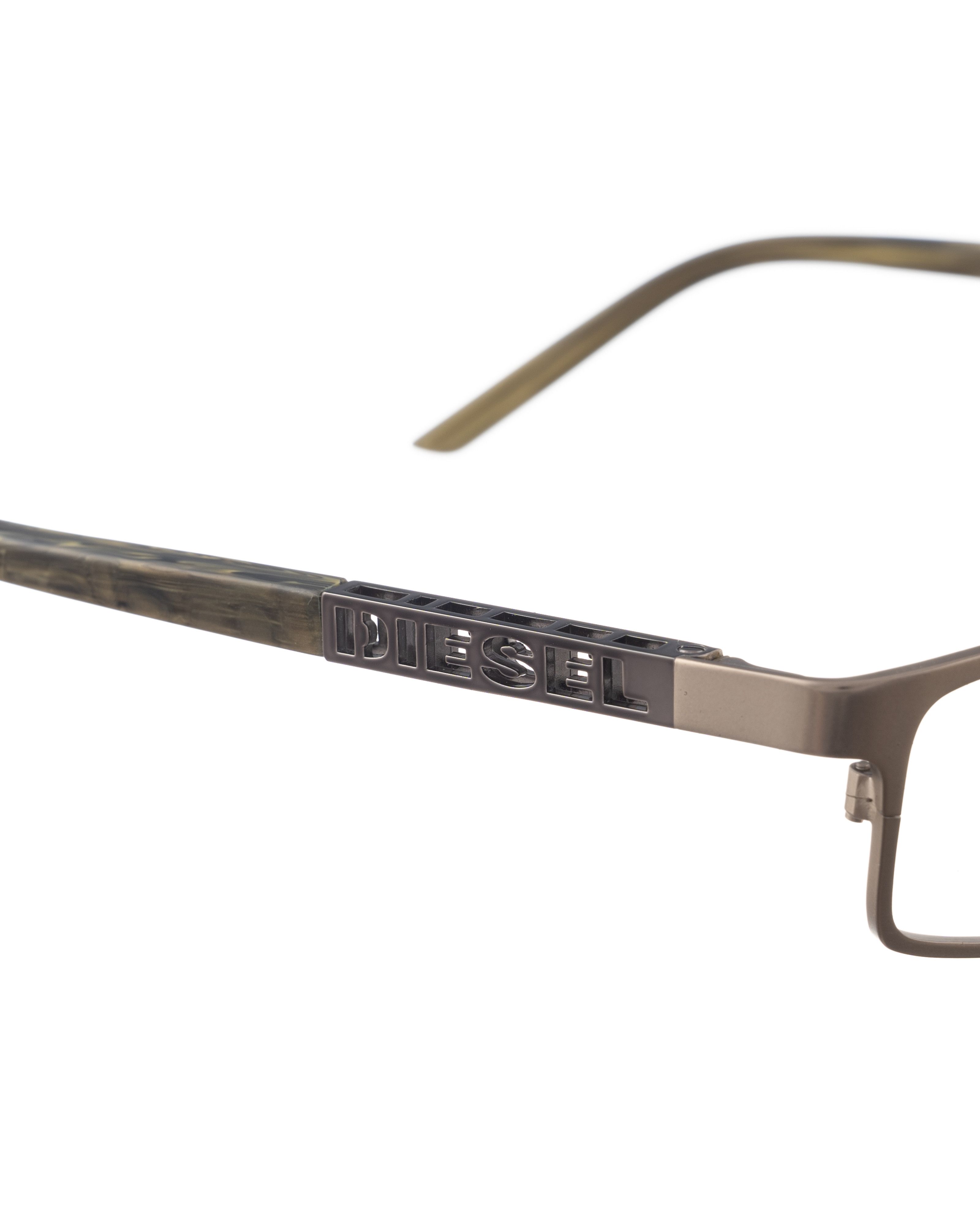 Diesel Diesel 00s Grey Steel Metal Glasses with Silver Logo Size ONE SIZE - 3 Thumbnail