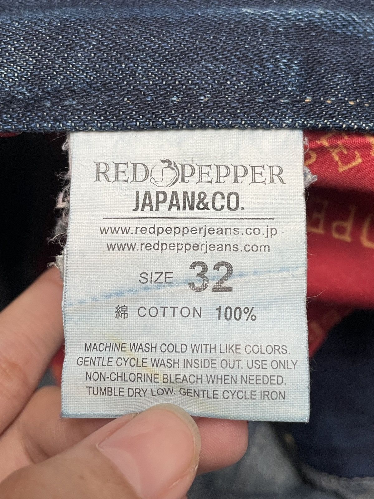 If Six Was Nine Rare Design Vintage Japanese Brand Red Pepper Jeans 2000s Size US 32 / EU 48 - 11 Thumbnail