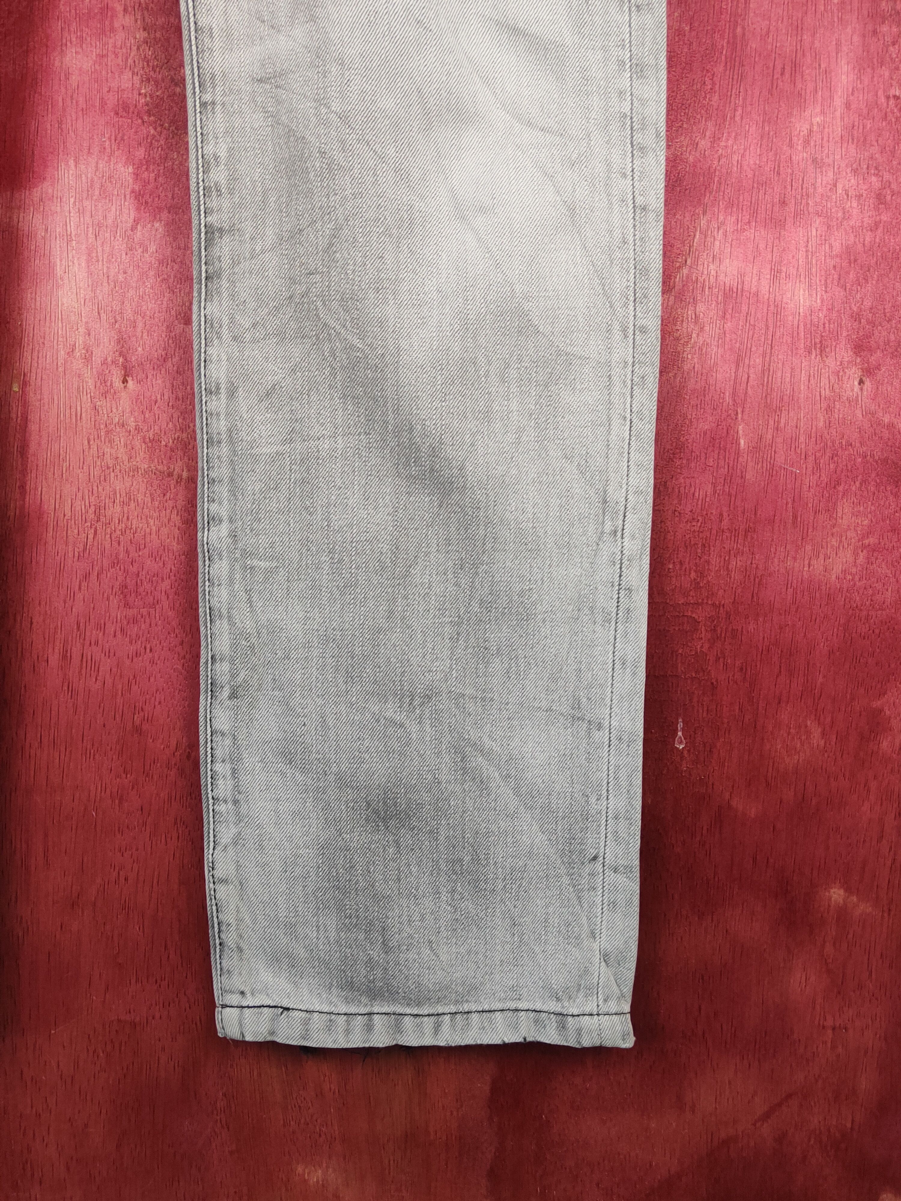 Japanese Brand Back Number Black White Faded Distressed Ripped Jeans #S2359 Size US 32 / EU 48 - 6 Thumbnail