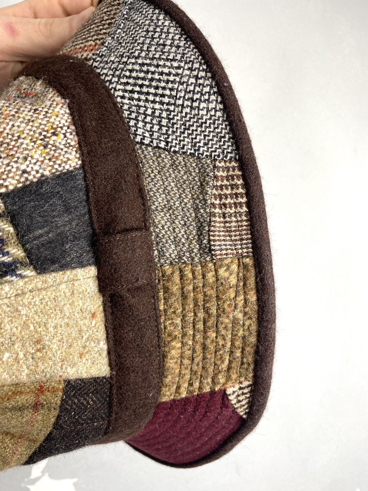 Other Rare! Guerra 1855 Wool Patchwork Cap Hat Made In Italy Size 30 - 8 Thumbnail