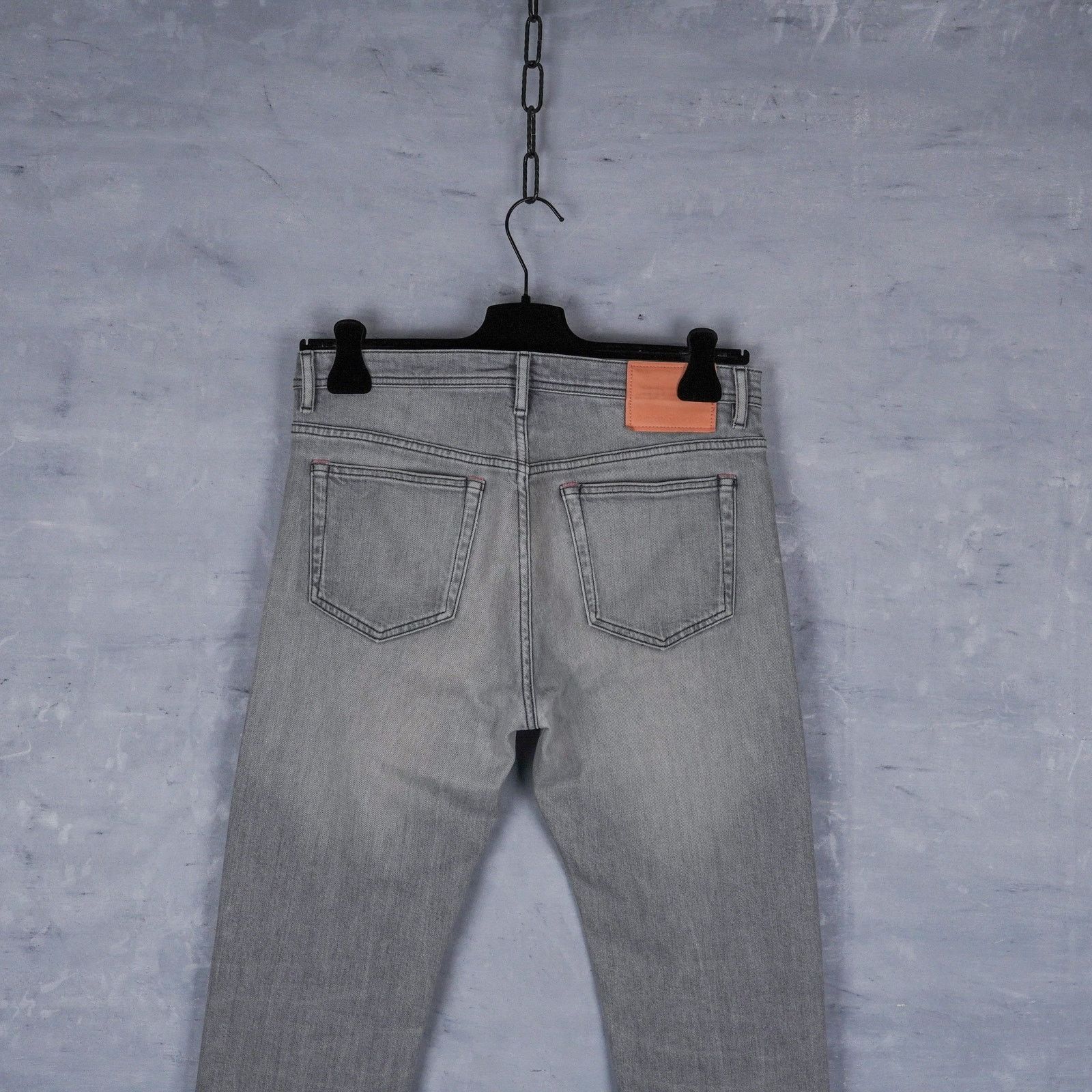 Acne Studios Acne studios river worn gray denim slim fit jeans pants Size US 31 - 4 Thumbnail