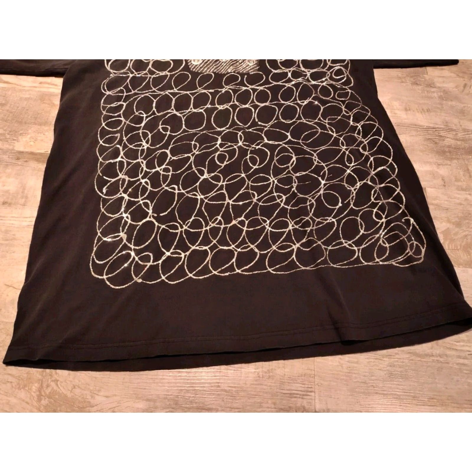 J Brand VINTAGE Hip Hop T-Shirt Jeweled Crown Bling Black Size 3XL USA Made Hip Hop Rap Mens Size US XXL / EU 58 / 5 - 3 Thumbnail