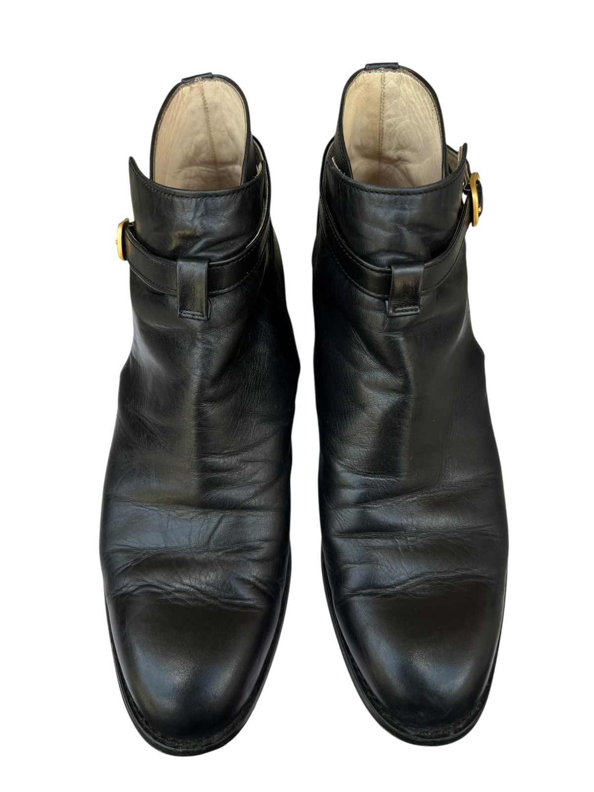 Margaret Howell Margaret Howell London Mid Heel Angkle Black Leather Boots Size US 7 / IT 37 - 4 Thumbnail