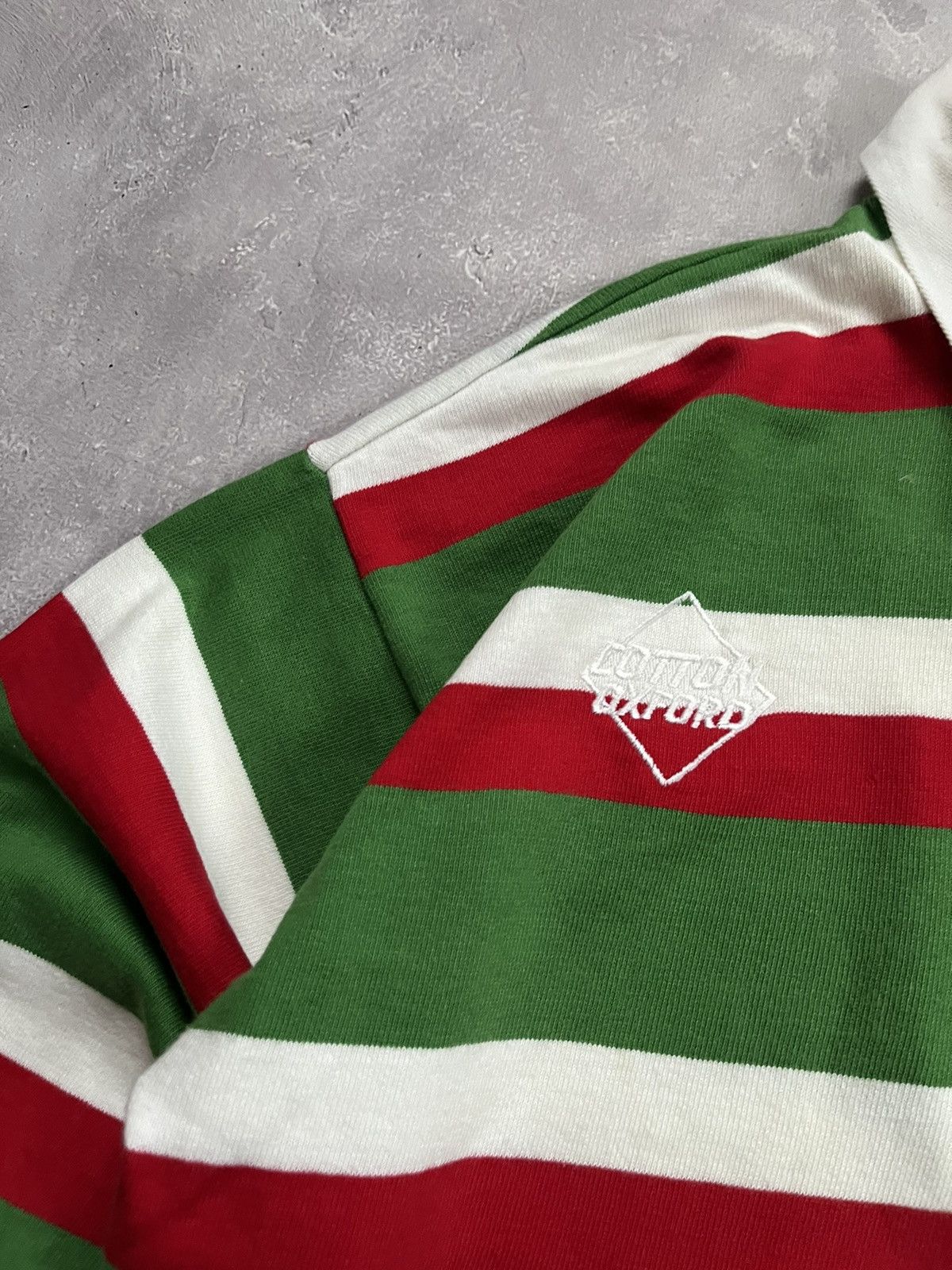 Cotton Traders Rare Vintage Cotton Oxford Leicester Tigers rugby jersey 90s Size US M / EU 48-50 / 2 - 2 Thumbnail