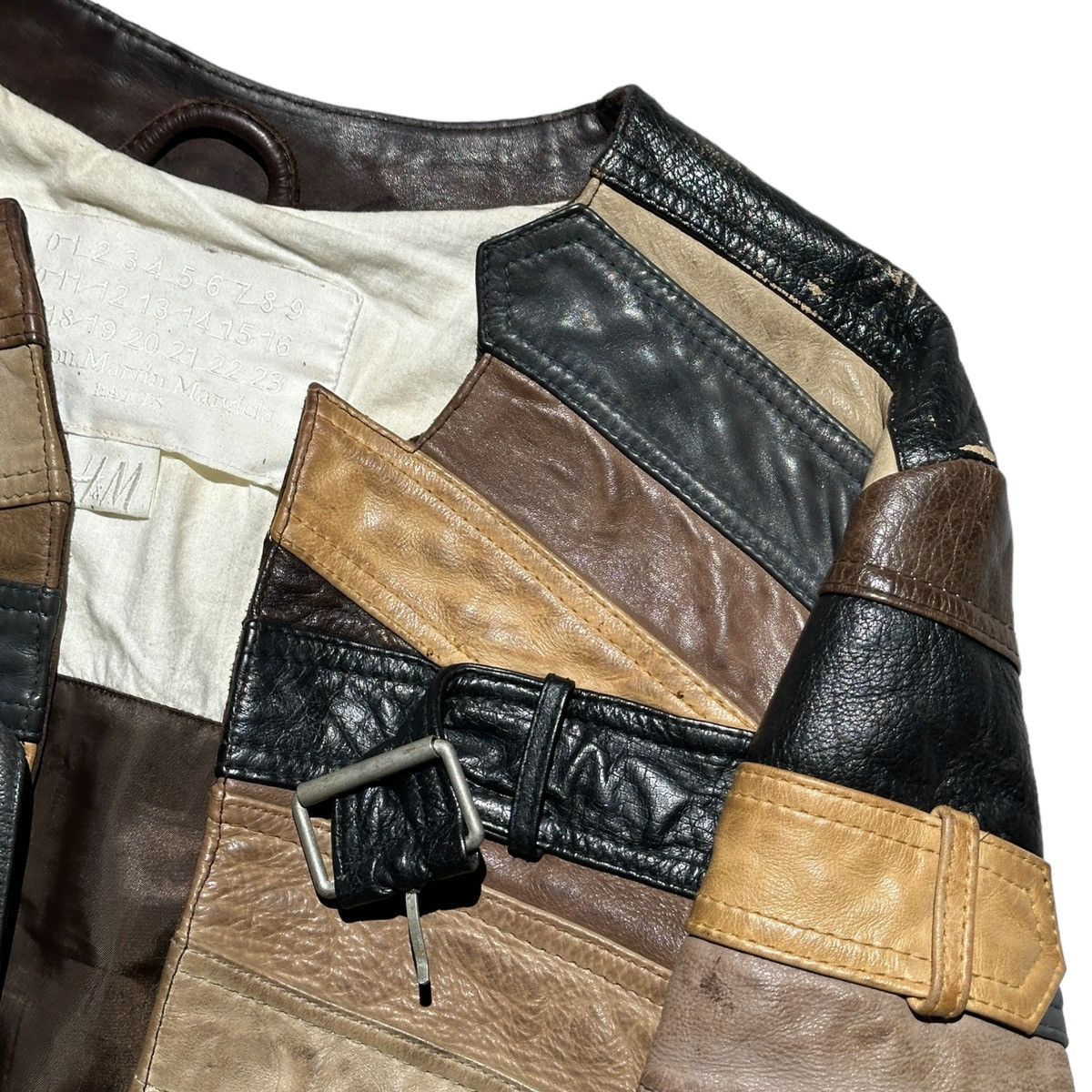 Maison Margiela Iconic Belted leather jacket Size US M / EU 48-50 / 2 - 2 Thumbnail