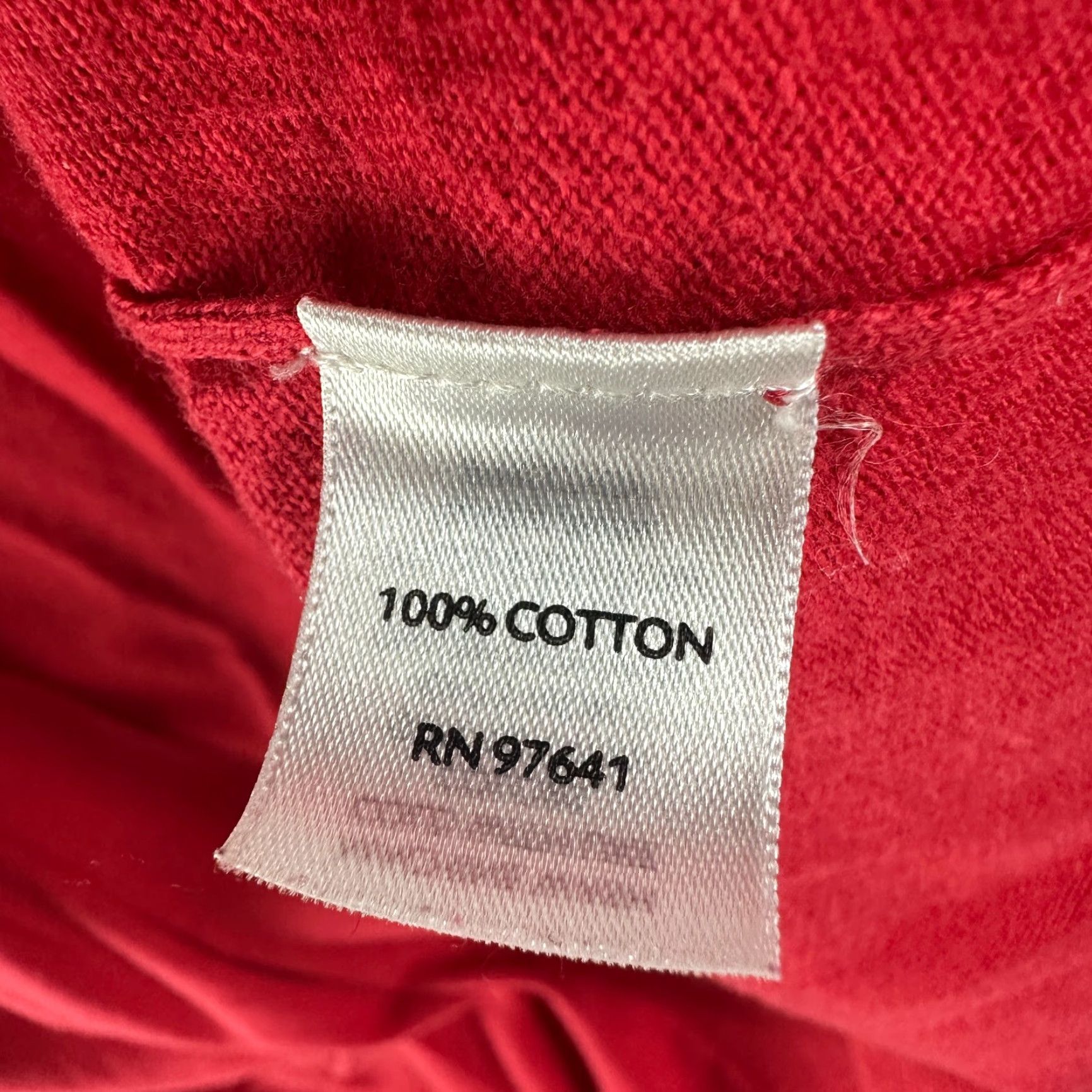 J. Jill J. Jill Sweater Cardigan Womens Medium Red Open Pockets Long Sleeve V-Neck Knit 100% Cotton Size M / US 6-8 / IT 42-44 - 5 Thumbnail