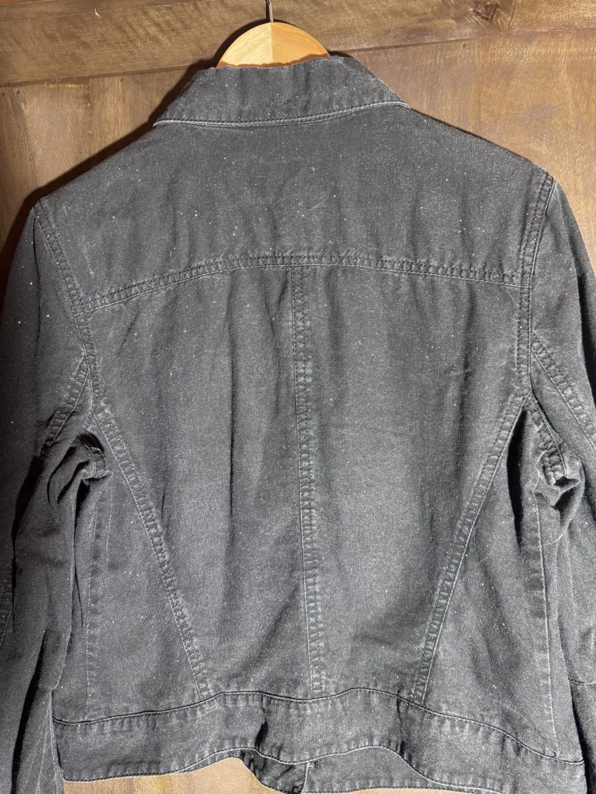 Ann Demeulemeester Ann demeulemeester vintage washed black glitter jacket 42 Size M / US 6-8 / IT 42-44 - 8 Thumbnail