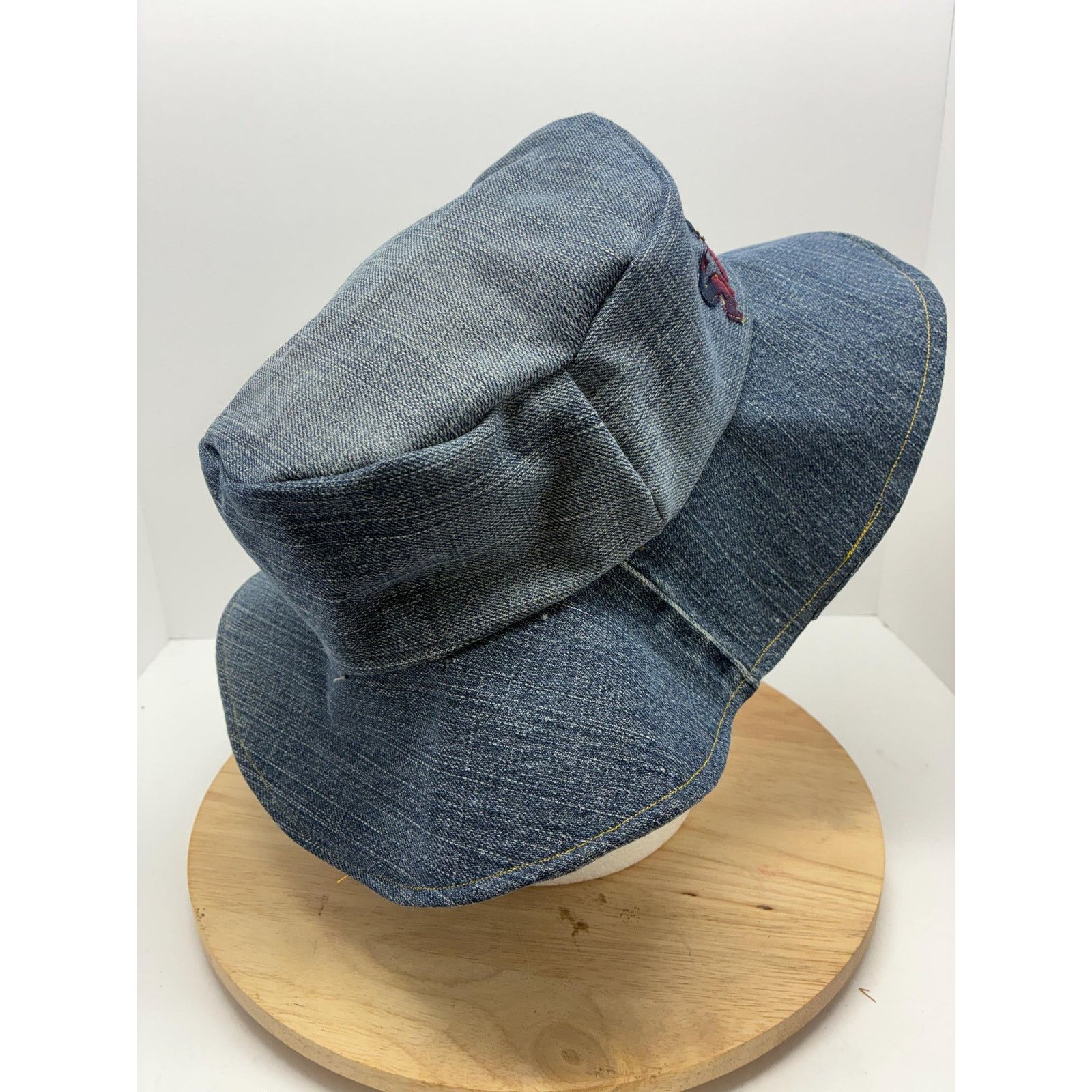 Other Reworked Denim “Saint” Hat – Y2K Minimal Streetwear Size ONE SIZE - 6 Thumbnail