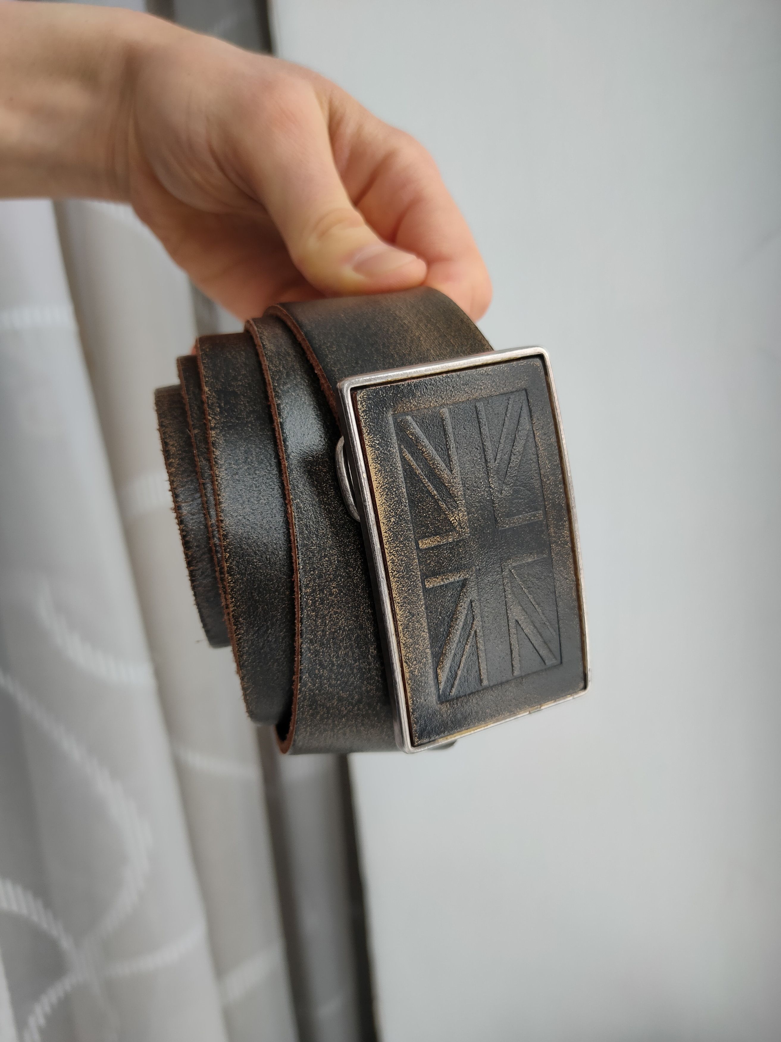 Burton Vintage Y2K Burton Leather Belts Buckle England Size ONE SIZE - 14 Thumbnail