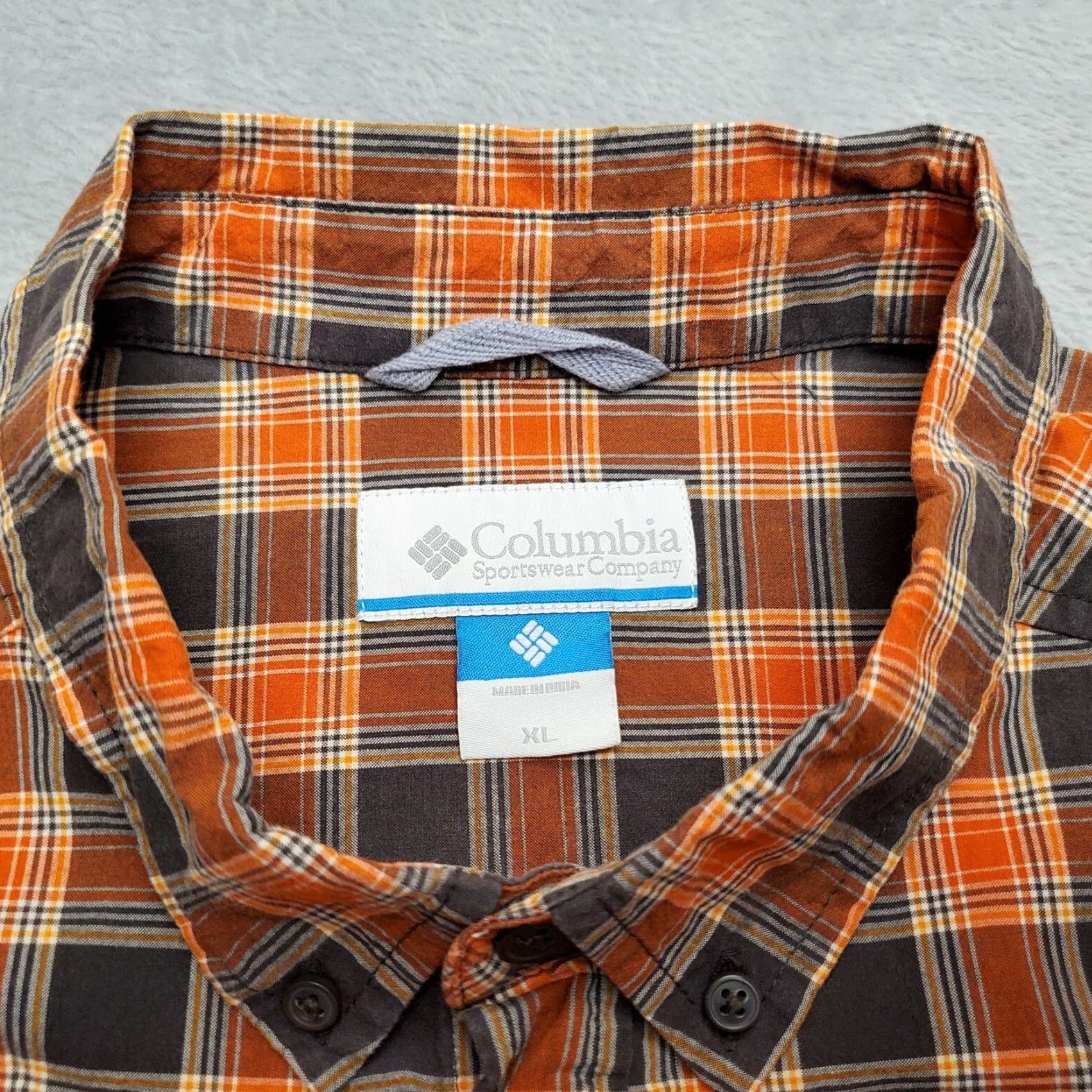 Vintage Columbia Shirt Men XL Brown Plaid Button Long Sleeve 100% Cotton Casual Size US XL / EU 56 / 4 - 5 Thumbnail