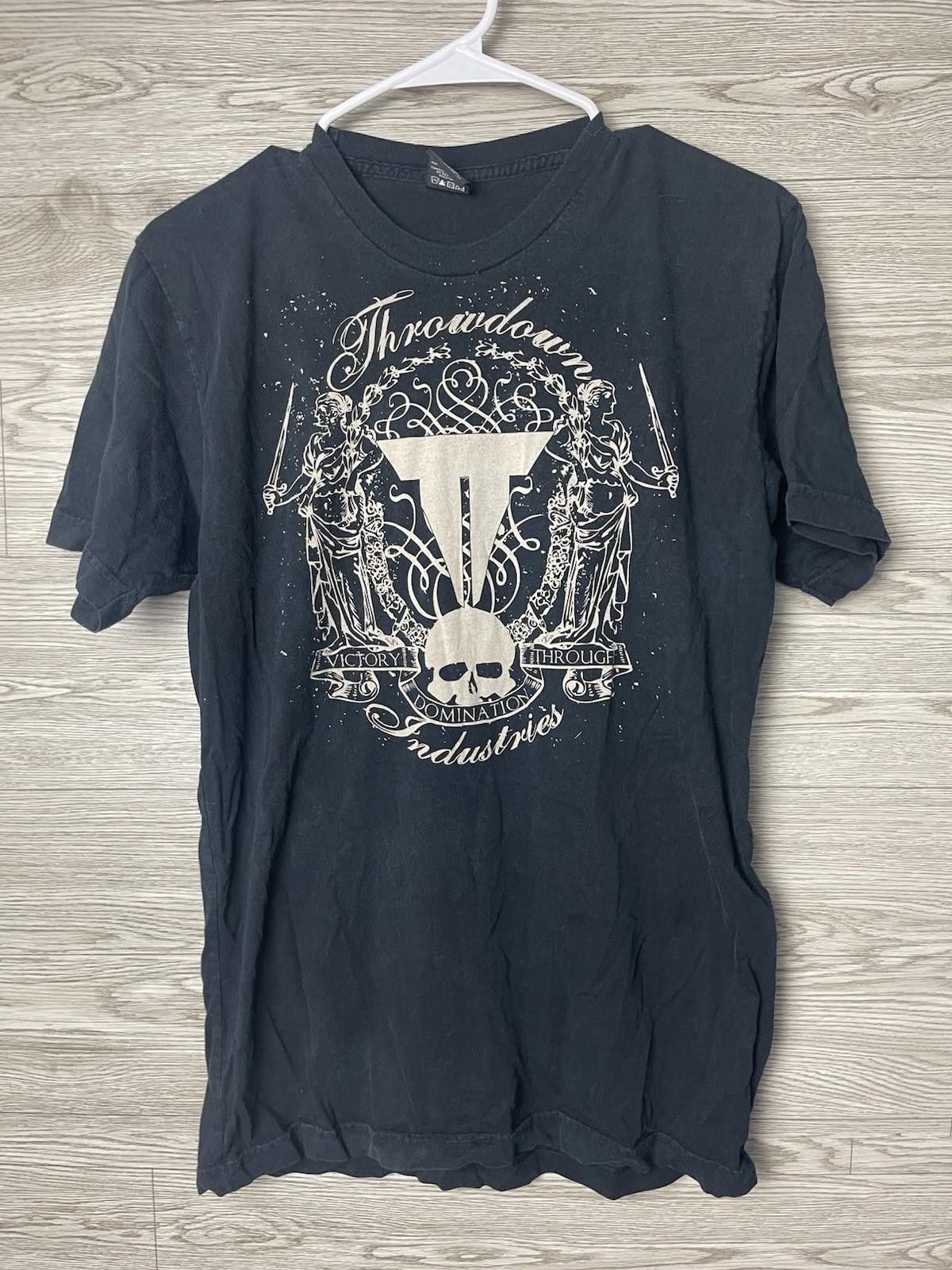 Other Throwdown Premium Shirt Adult M White Black Graphic Tee MMA Size US M / EU 48-50 / 2 - 1 Thumbnail