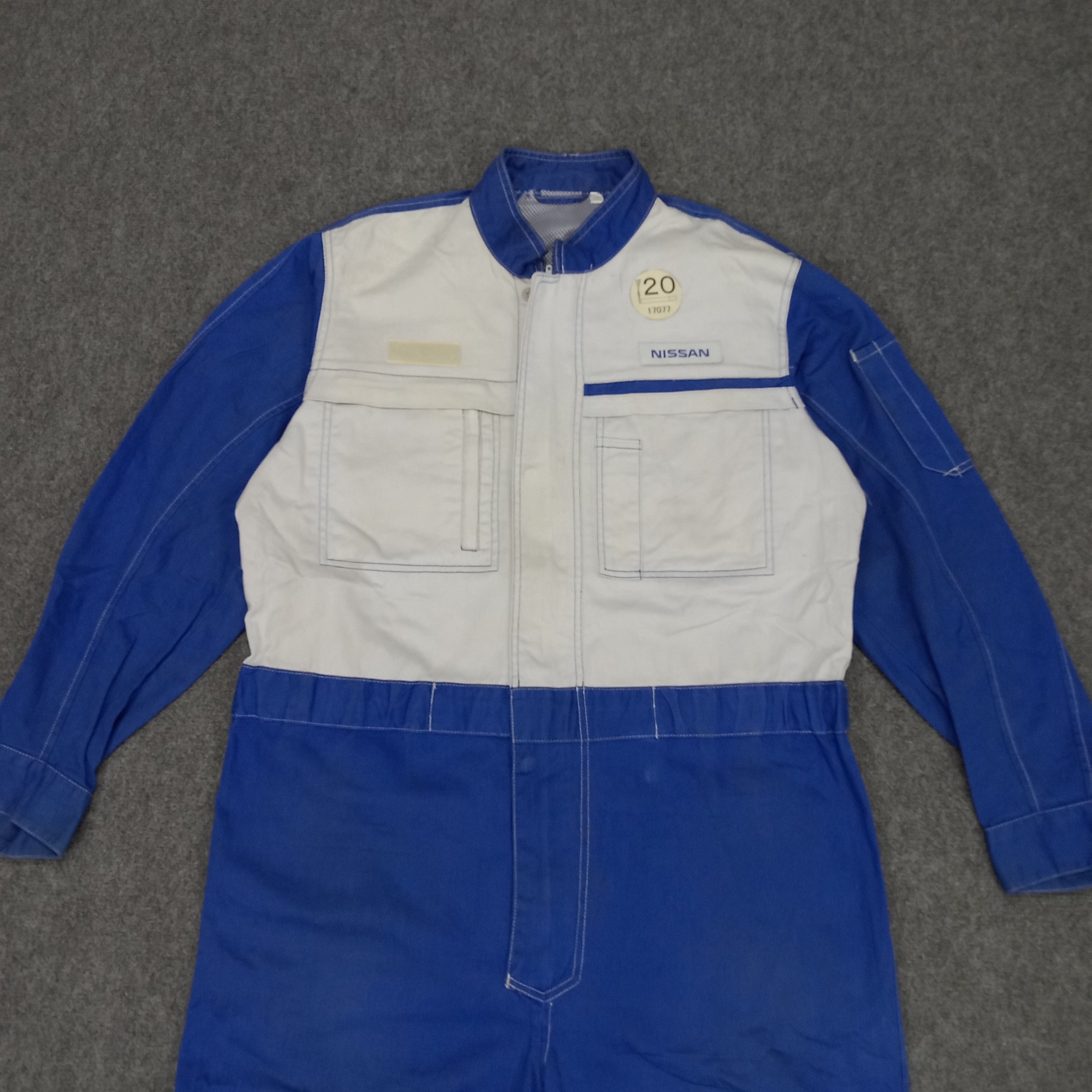 Vintage Nissan Japanese Racing Team Uniform Coverall Jacket Size US XL / EU 56 / 4 - 6 Thumbnail