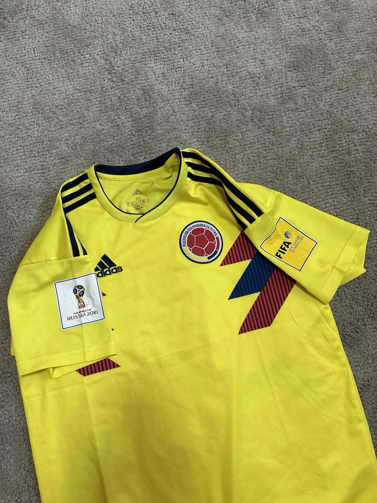 Adidas COLOMBIA 2018 2019 HOME FOOTBALL SHIRT SOCCER ADIDAS SZ M Size US M / EU 48-50 / 2 - 5 Thumbnail