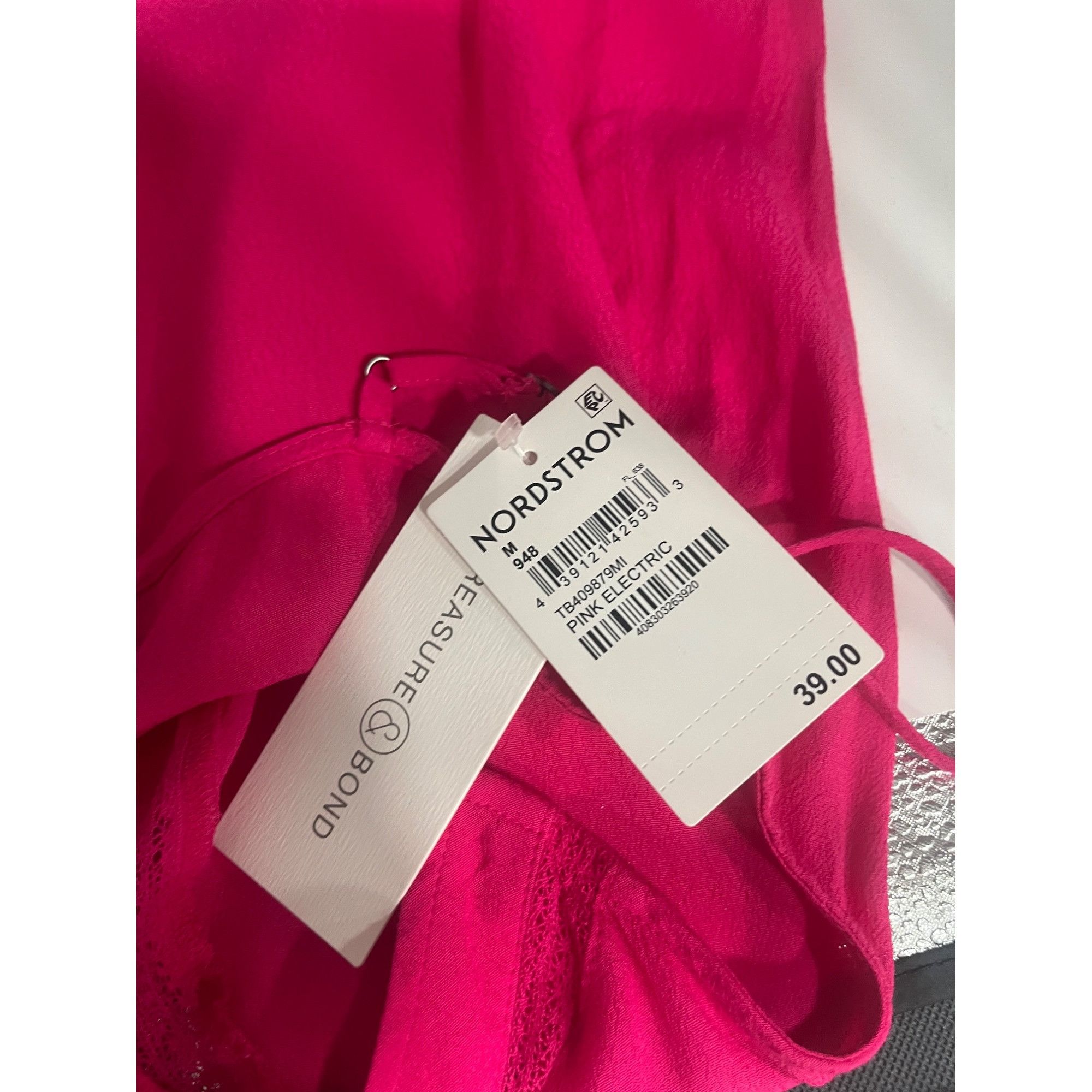 Other Treasure & Bond Lace Inset Camisole, Pink Electric, Sz. M Size M / US 6-8 / IT 42-44 - 8 Thumbnail
