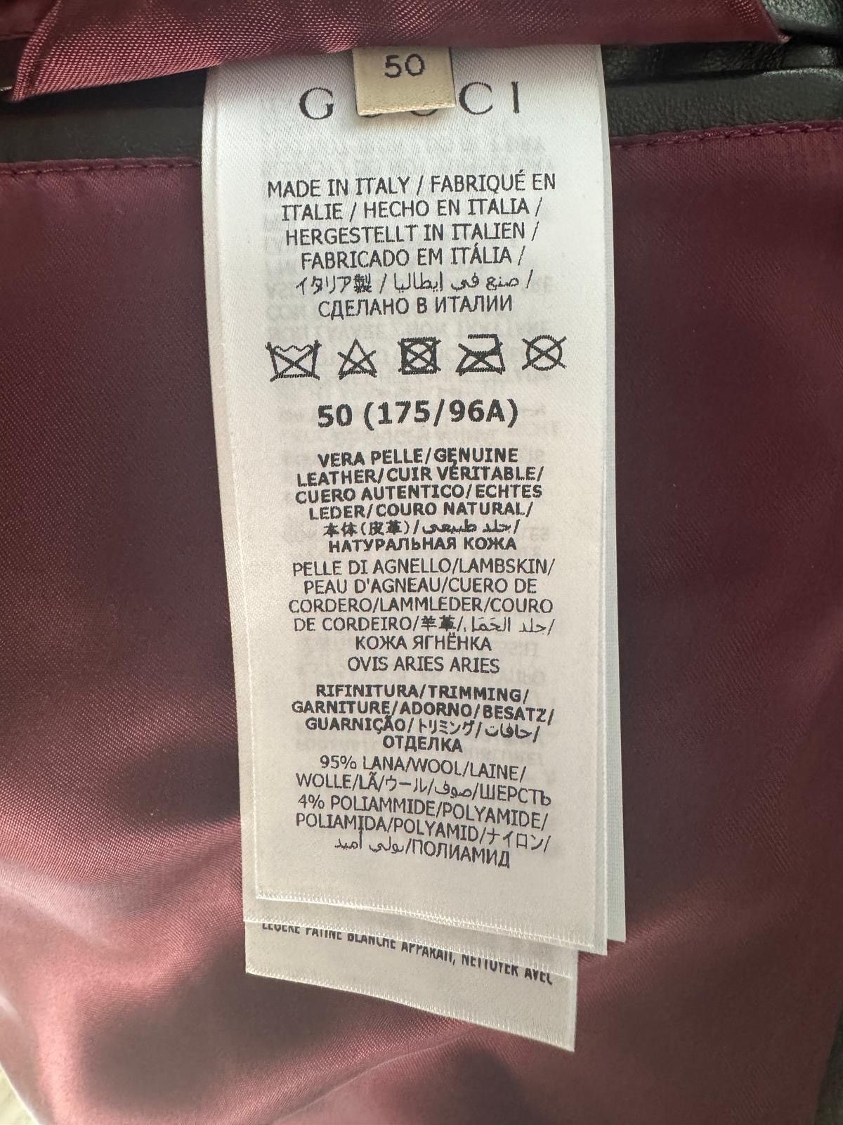 Gucci Gucci Lambskin Leather Jacket Size US L / EU 52-54 / 3 - 5 Thumbnail